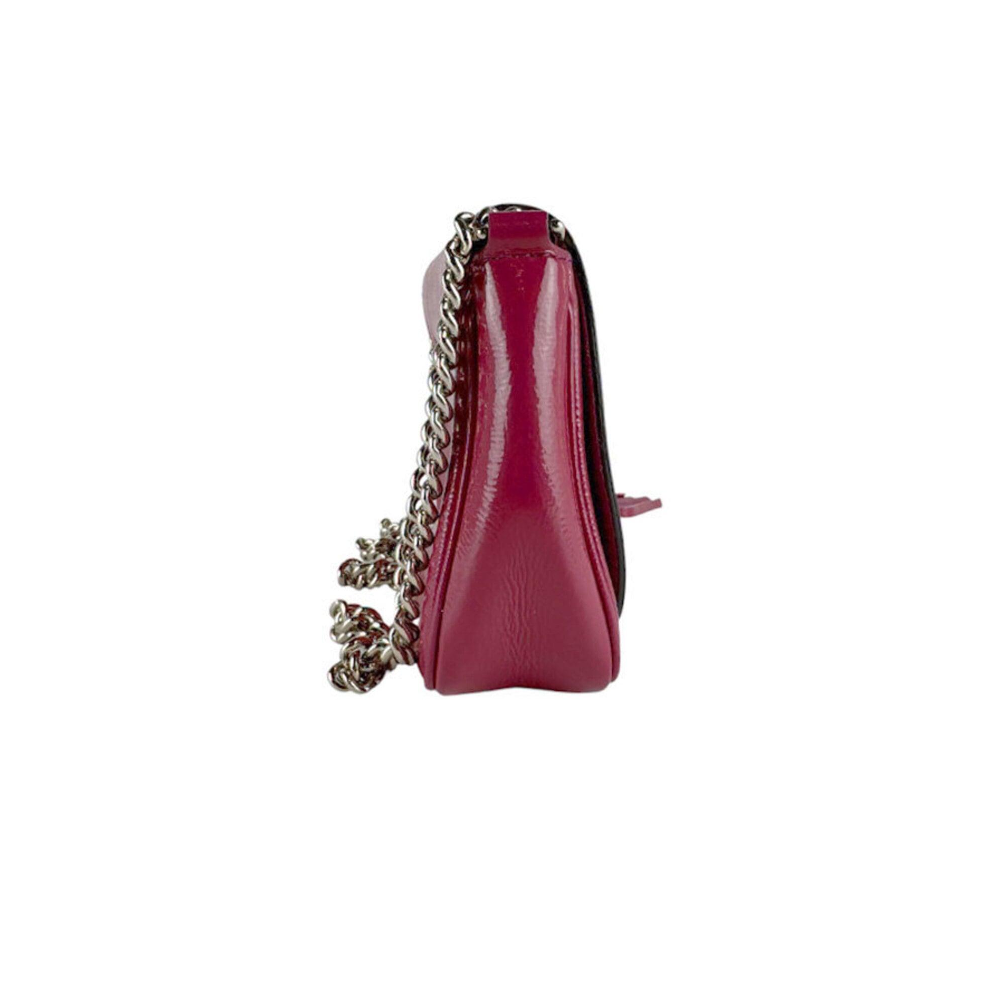 Gucci Pink Patent Leather Shoulder Bag (Pre-Owned)