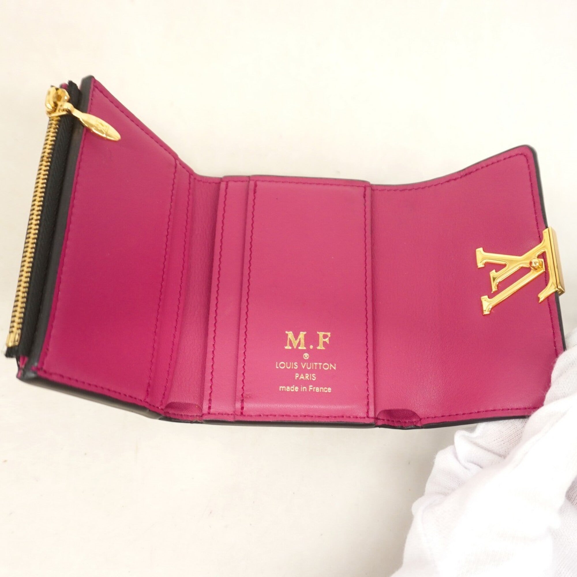 Louis Vuitton Noir Wallet (Tri-Fold) (Pre-Owned)