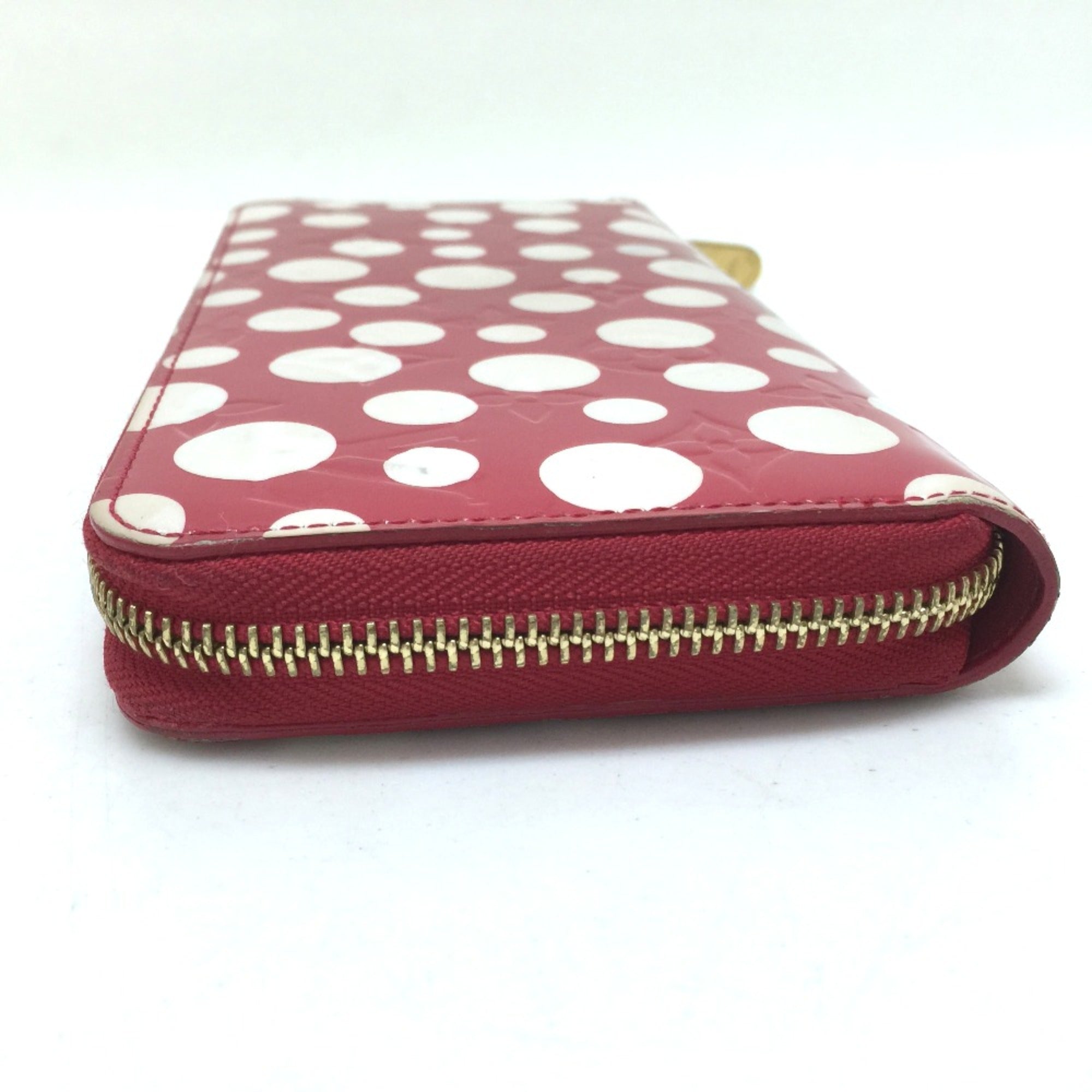 Louis Vuitton Red Leather Long Wallet (Bi-Fold) (Pre-Owned)