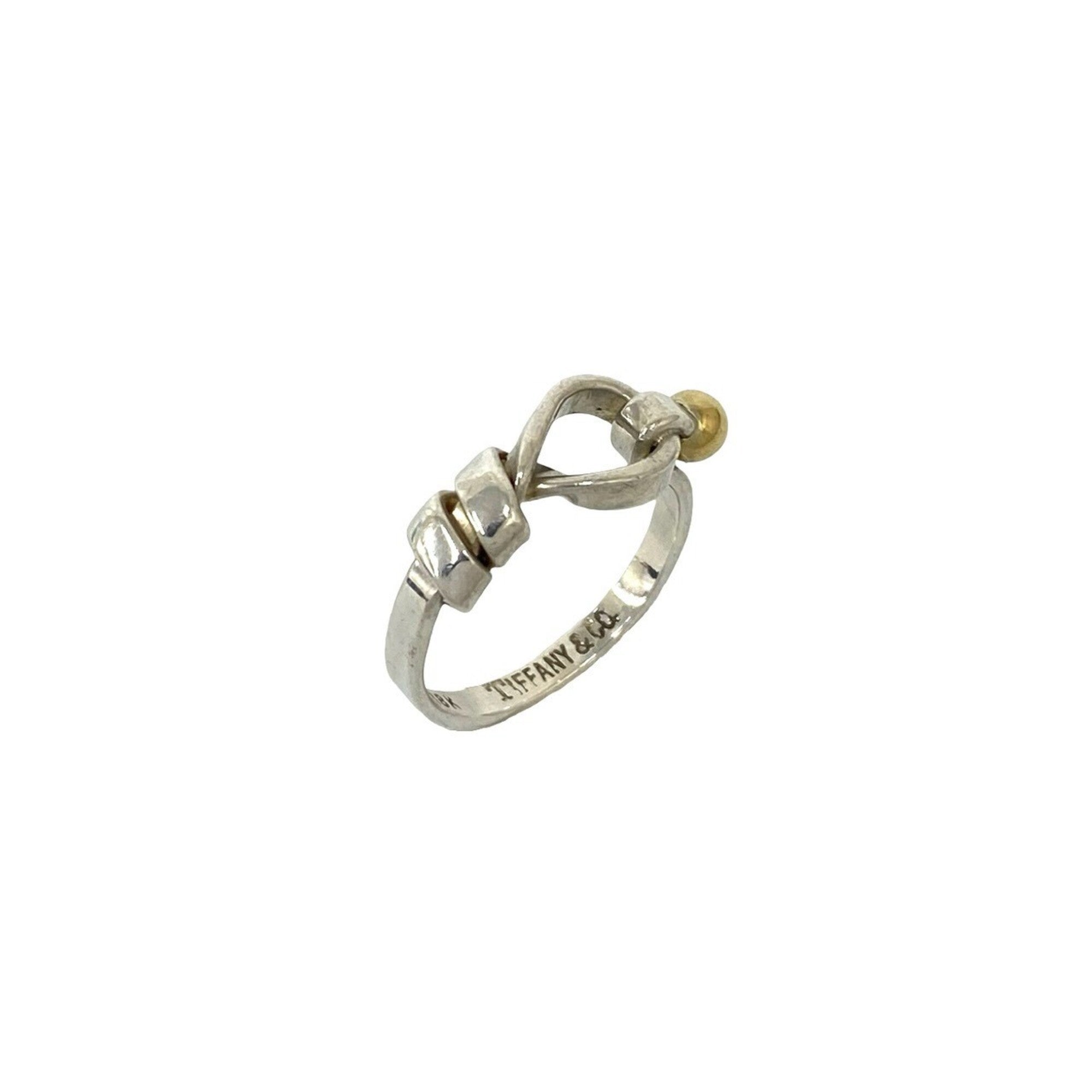 Tiffany Gold Silver Yellow Gold (18K) Silver 925 Band Ring (Pre-Owned)