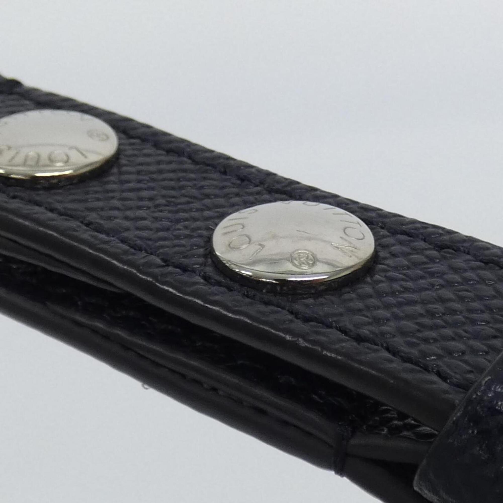 Louis Vuitton Monogram Blue Leather Shoulder Bag (Pre-Owned)