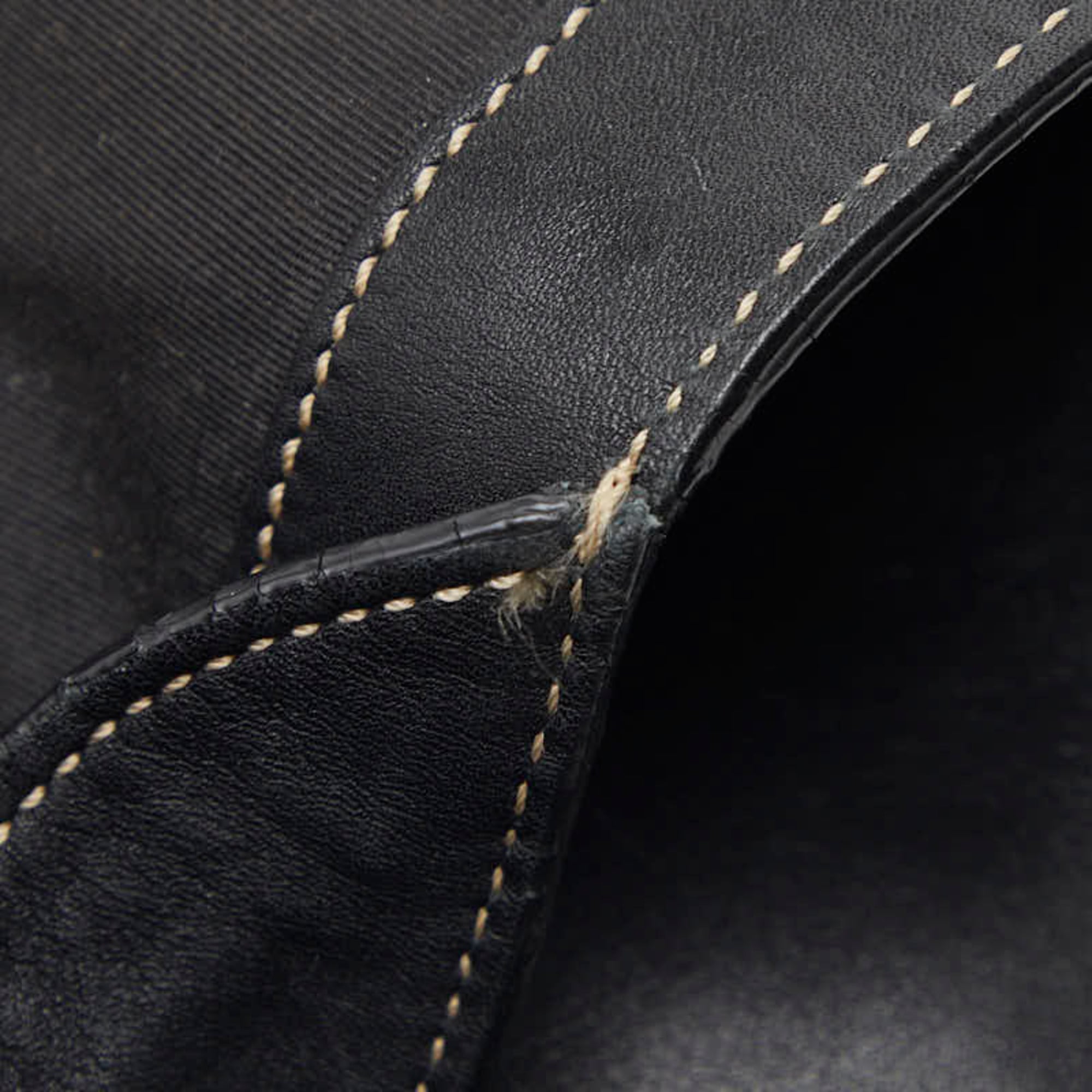 Coach Black Leather Messenger Bag Shoulder Bag (Pre-Owned)