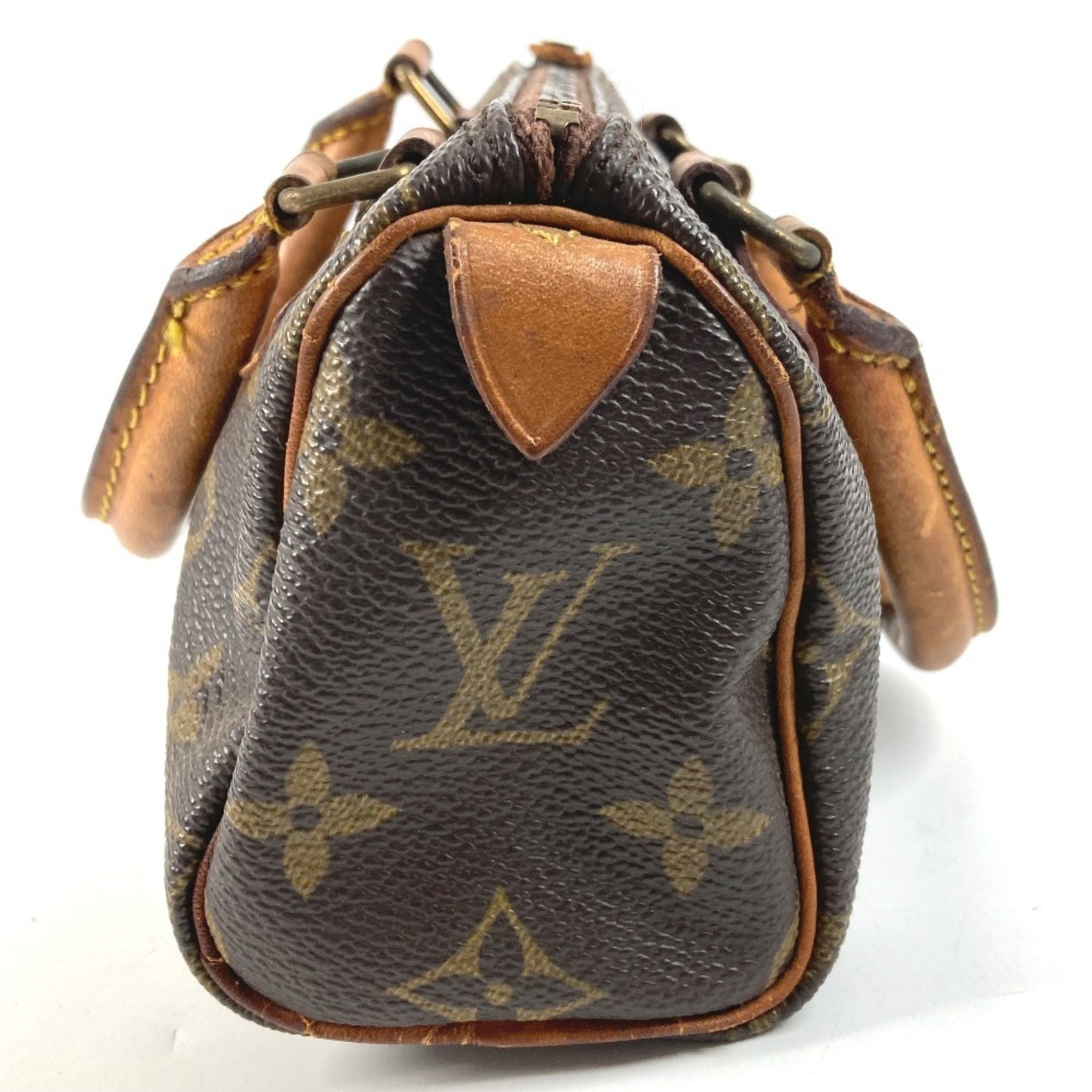 Louis Vuitton Brown Galle Monogram Canvas Handbag Pouch (Pre-Owned)
