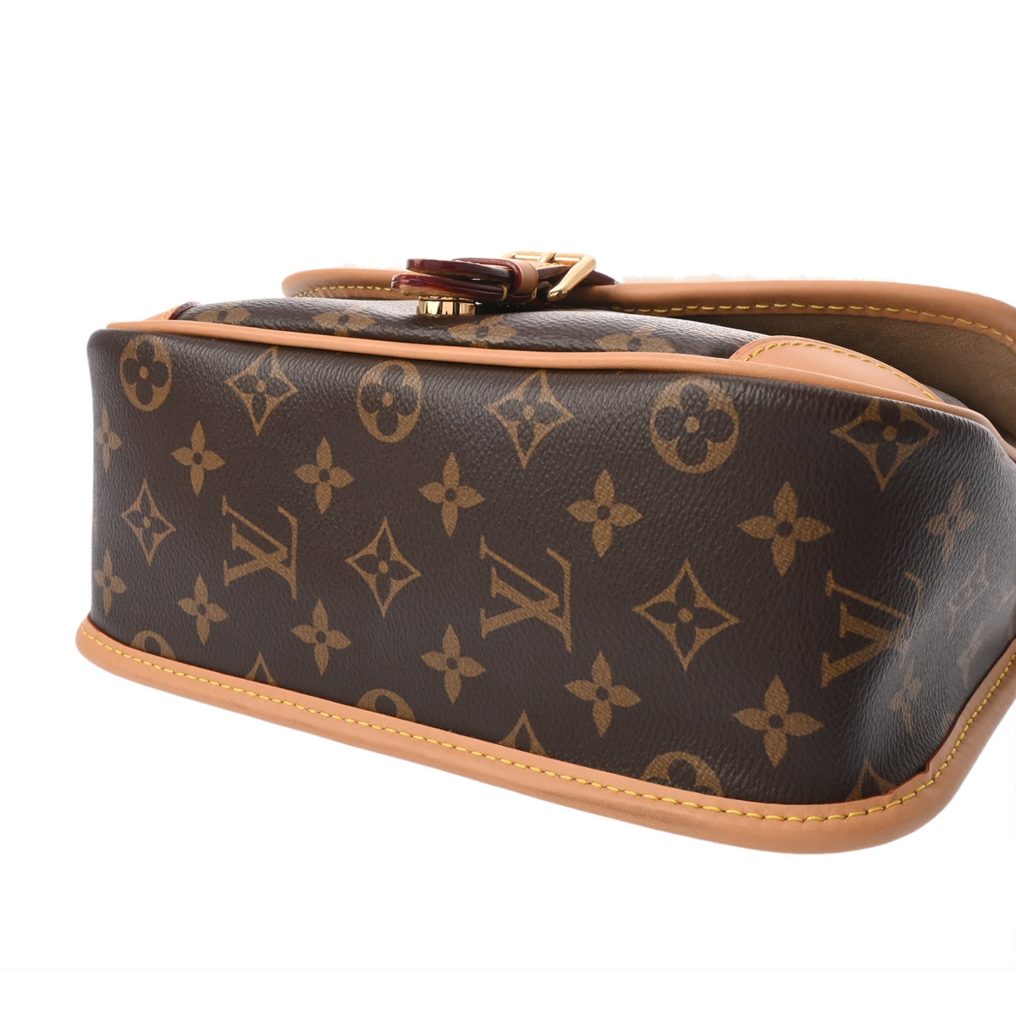 Louis Vuitton Brown Monogram Canvas Shoulder Bag (Pre-Owned)