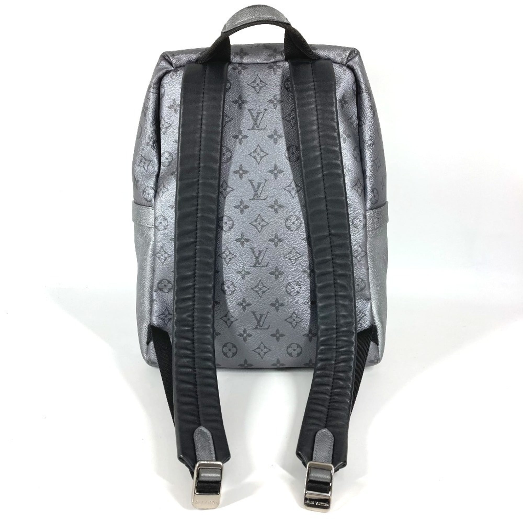 Louis Vuitton Taigarama Silver Taiga Leather Monogram Backpack (Pre-Owned)