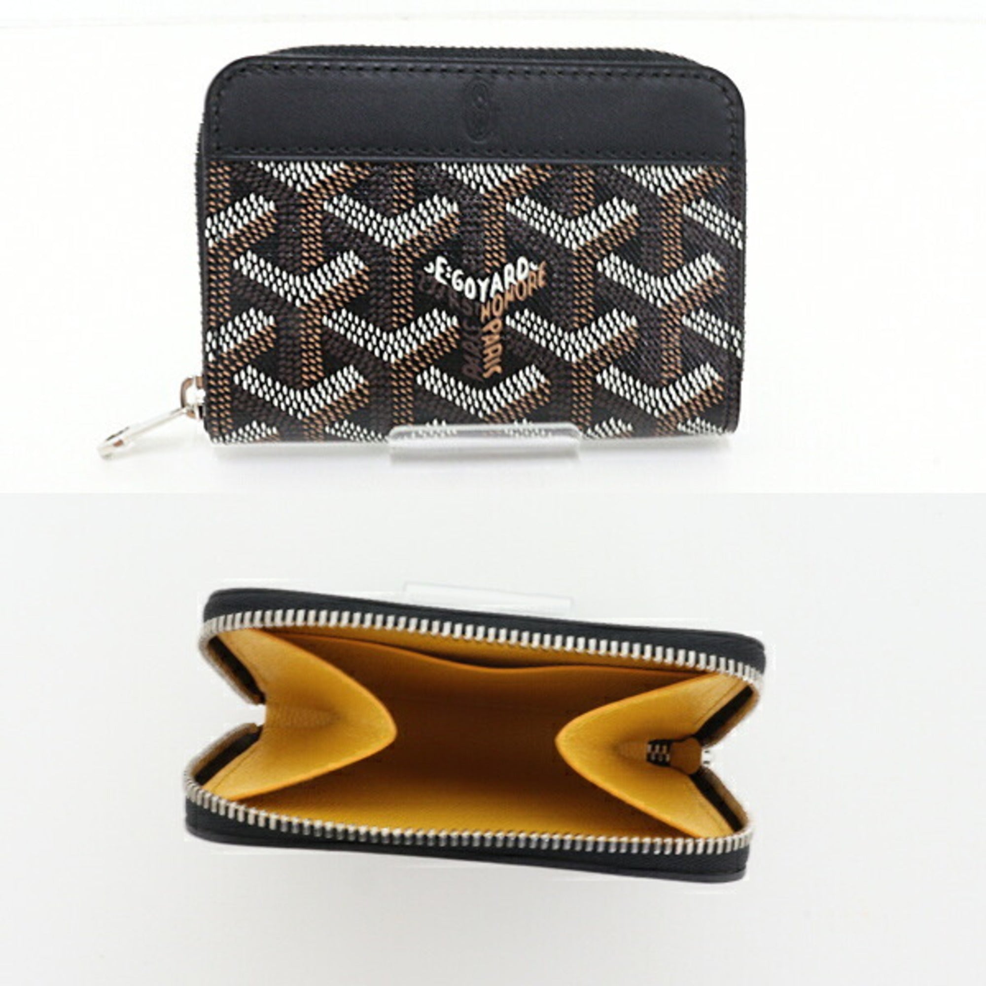 Goyard Black Yellow Coin Purse/Coin Case (Pre-Owned)