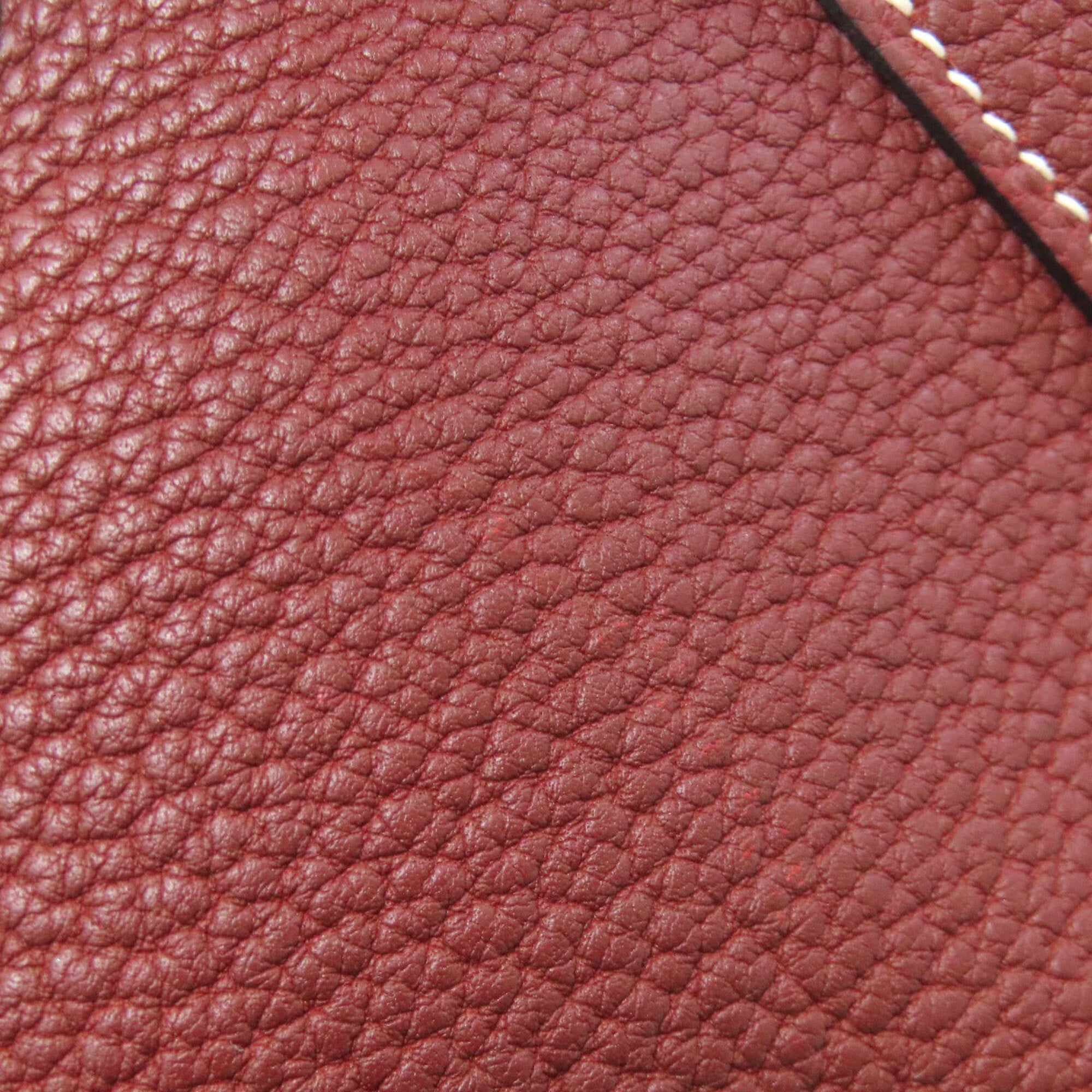 Hermes Red Color Negonda Leather Handbag (Pre-Owned)