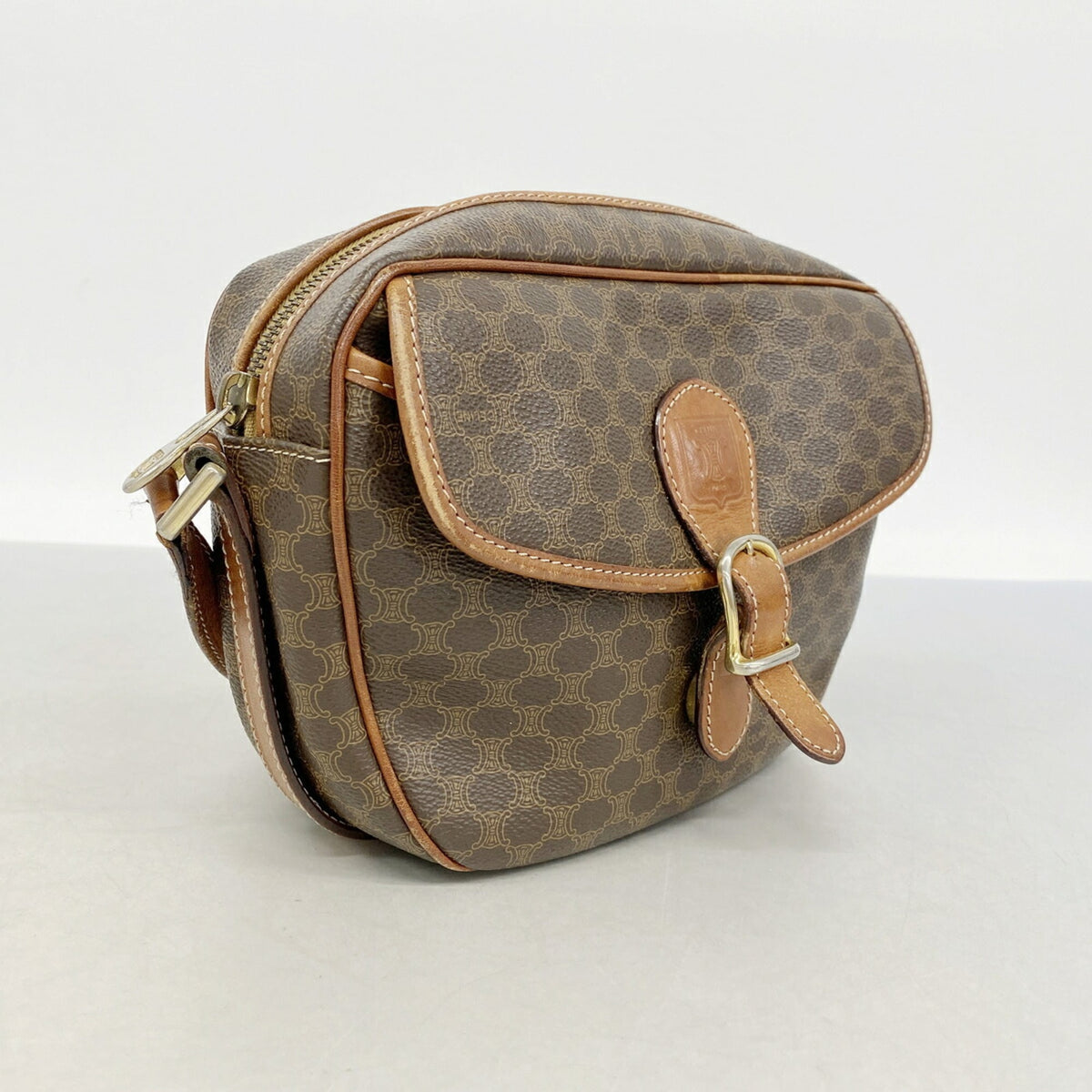 Celine Brown Pvc Shoulder Bag (Pre-Owned)