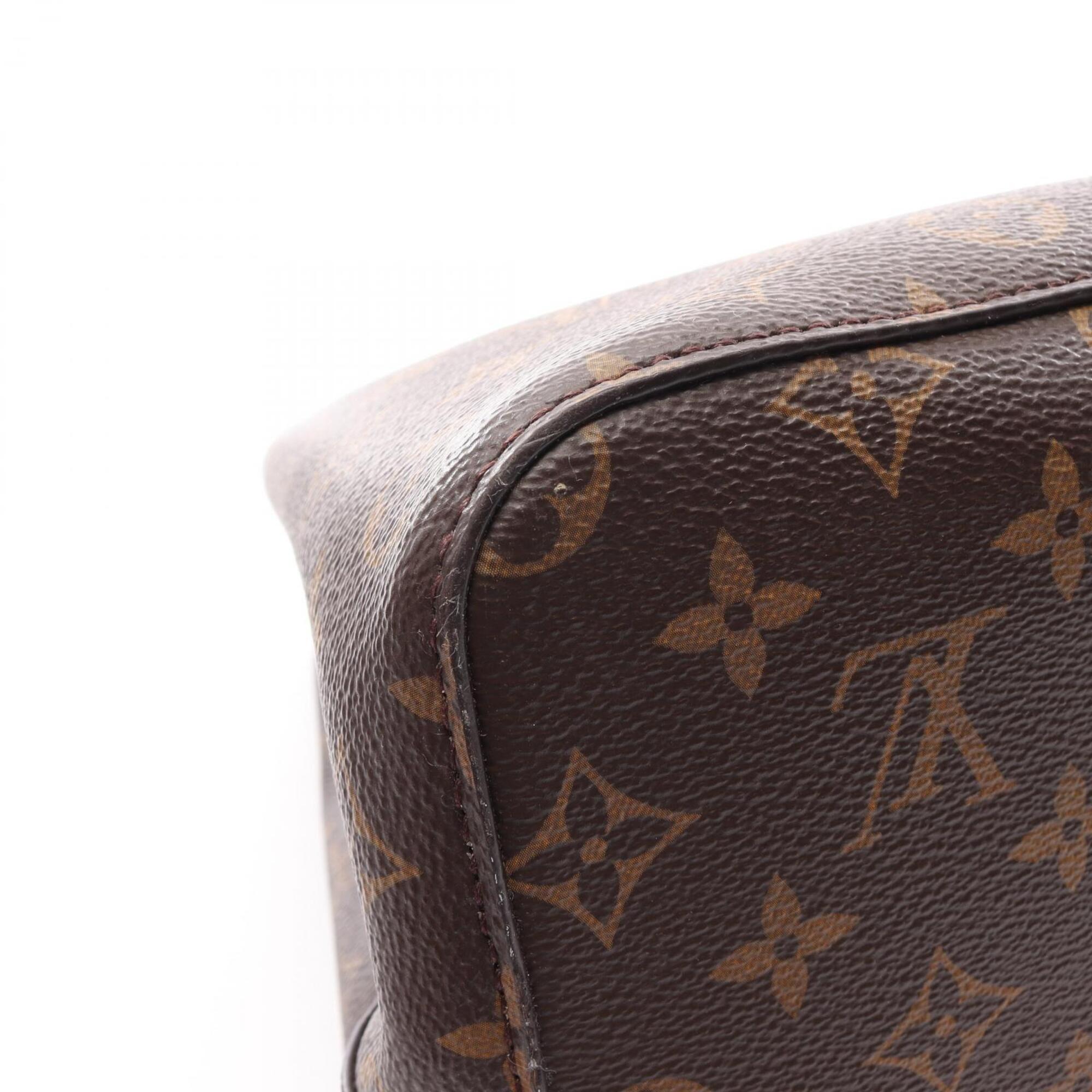Louis Vuitton Brown Pink Coated Canvas Leather Handbag Shoulder Bag (Pre-Owned)
