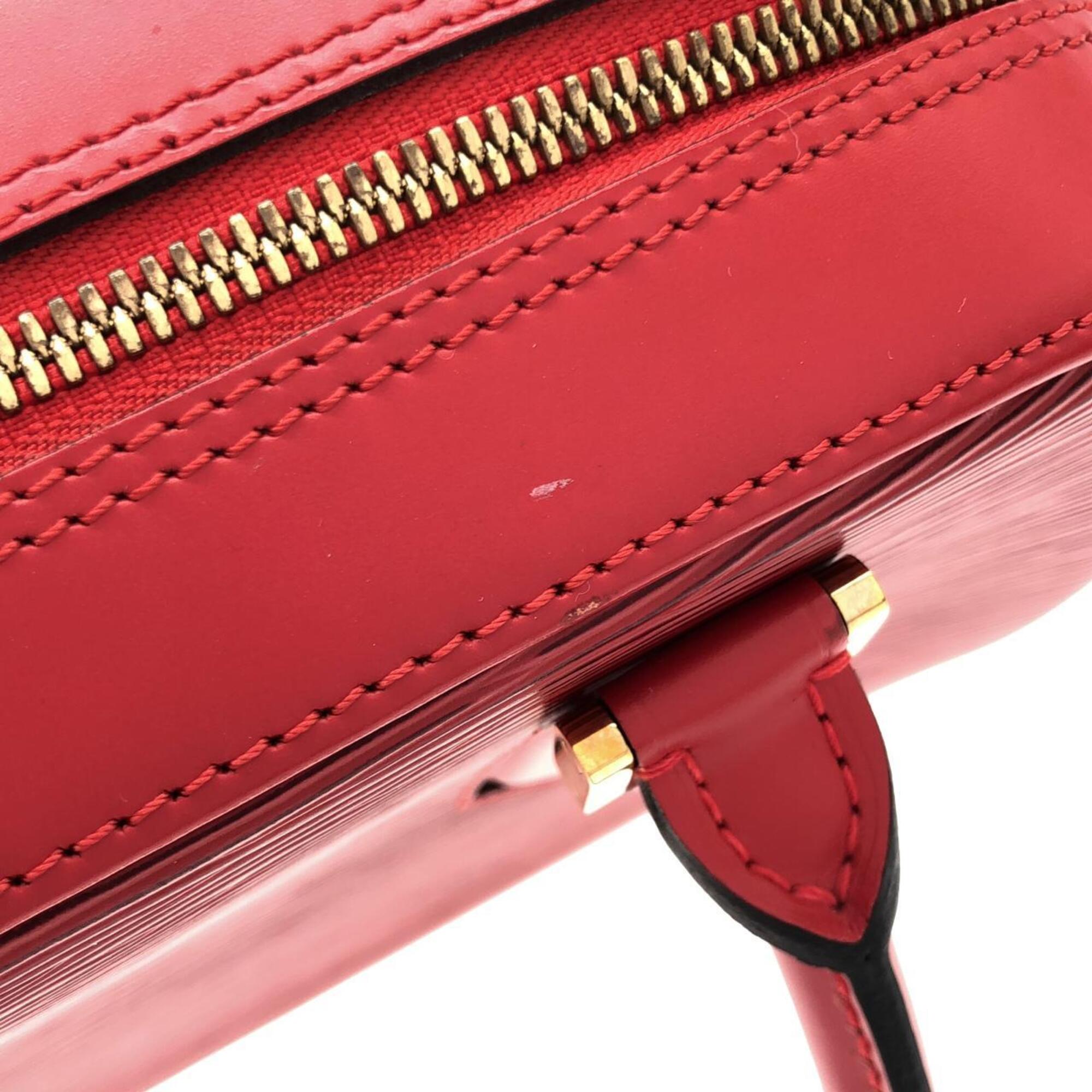 Louis Vuitton Red Color Leather Handbag (Pre-Owned)