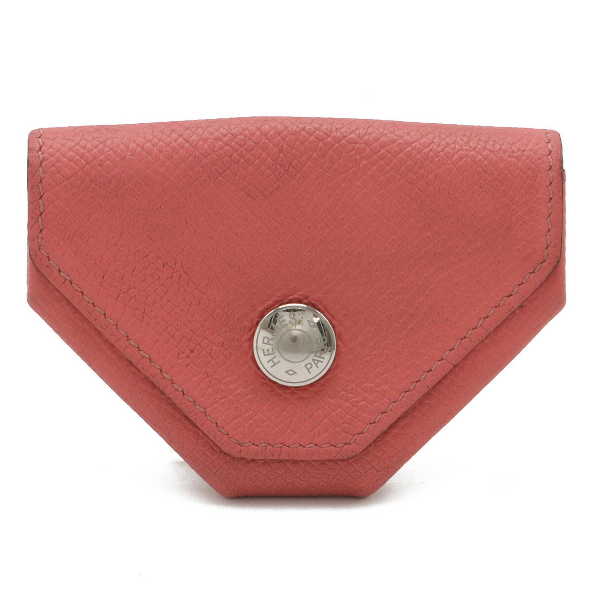 Hermes Rose Azalee Epsom Leather Coin Purse/Coin Case (Pre-Owned)