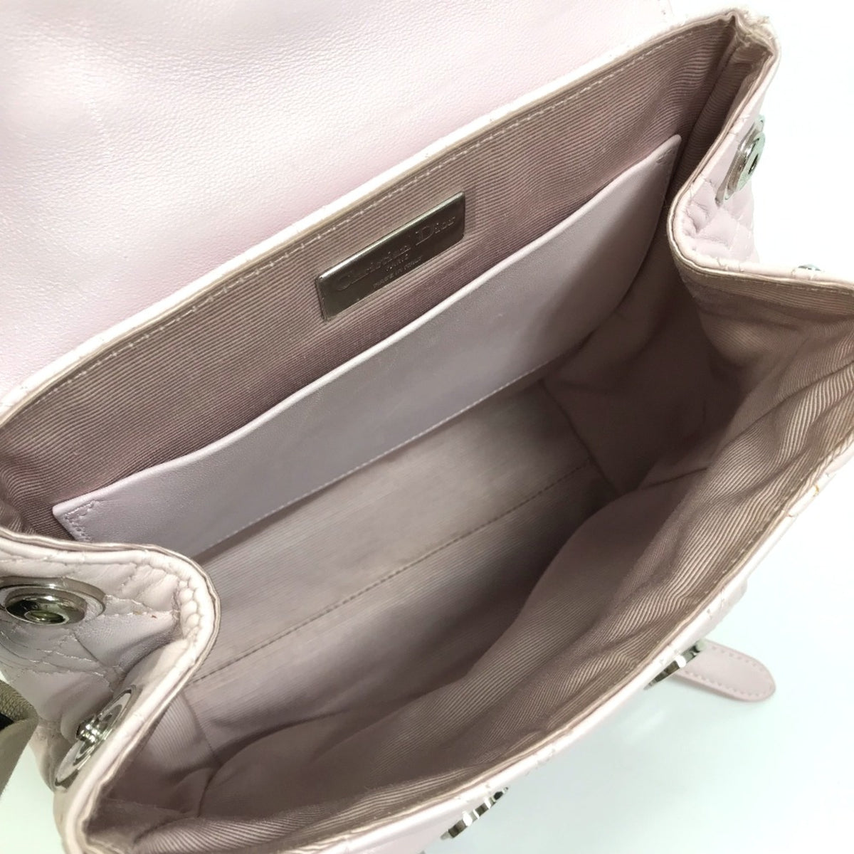 Christian Dior Pink Leather Backpack (Pre-Owned)