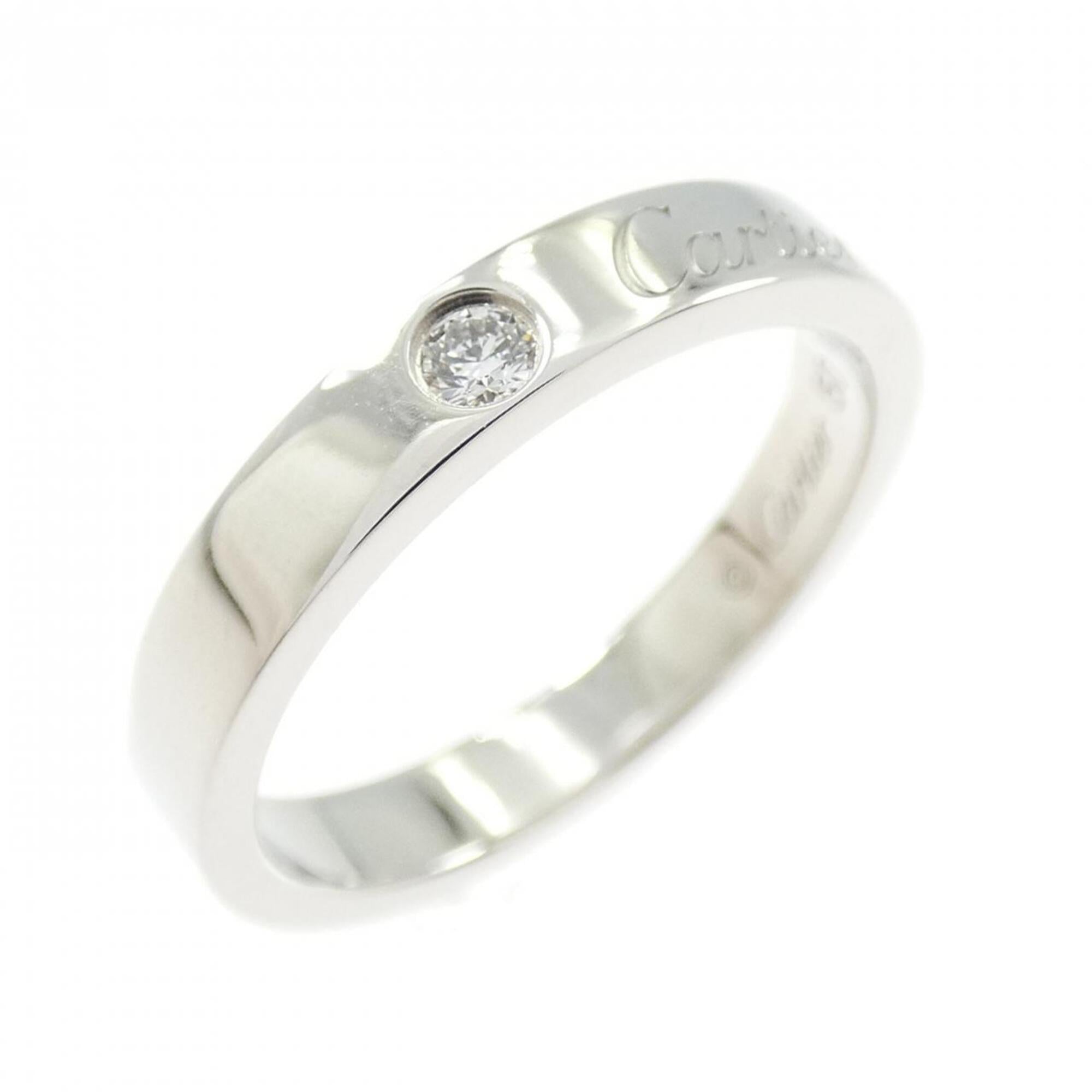 Cartier Platinum Platinum 950 Band Ring (Pre-Owned)