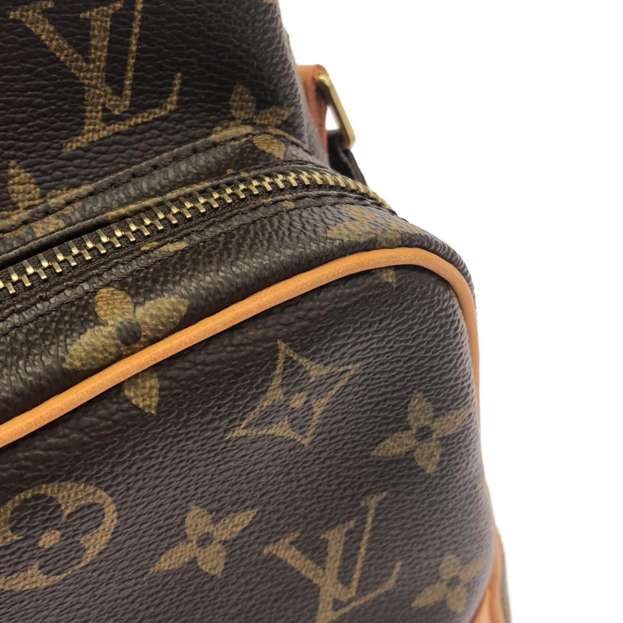 Louis Vuitton Marron Coated Canvas Shoulder Bag (Pre-Owned)