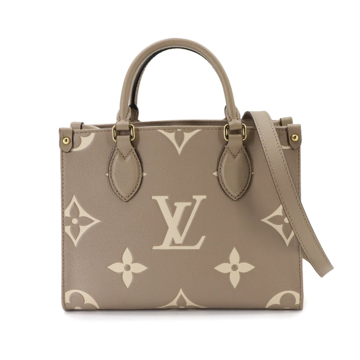 Louis Vuitton Tourterelle Monogram Empreinte Leather Handbag Tote Bag (Pre-Owned)
