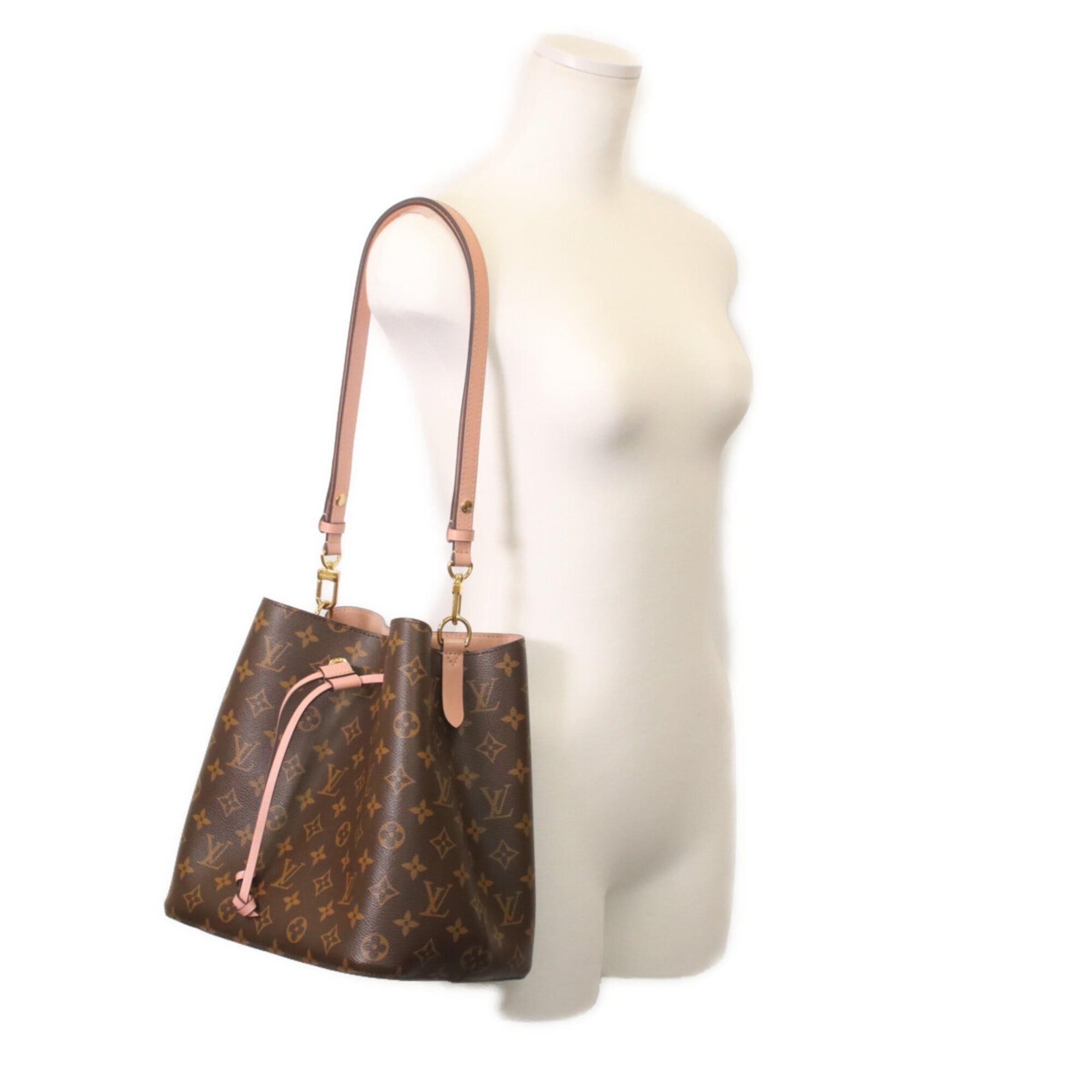 Louis Vuitton Brown Monogram Pink Rose Poudre Monogram Rose Monogram Shoulder Bag (Pre-Owned)