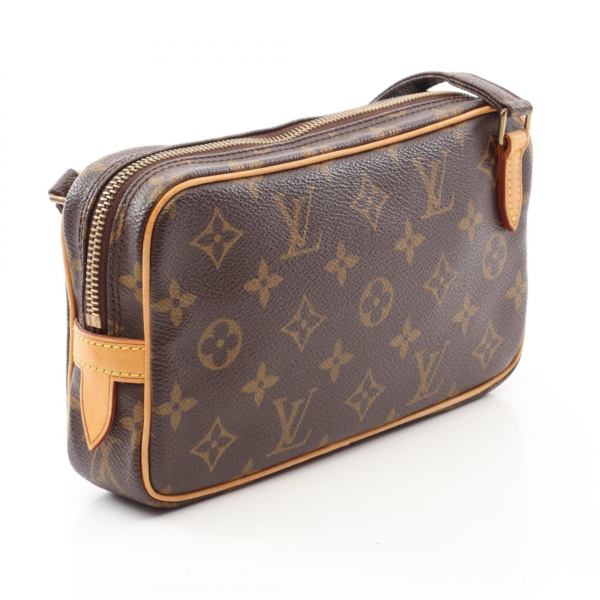 Louis Vuitton Brown Monogram Coated Canvas Handbag Shoulder Bag (Pre-Owned)