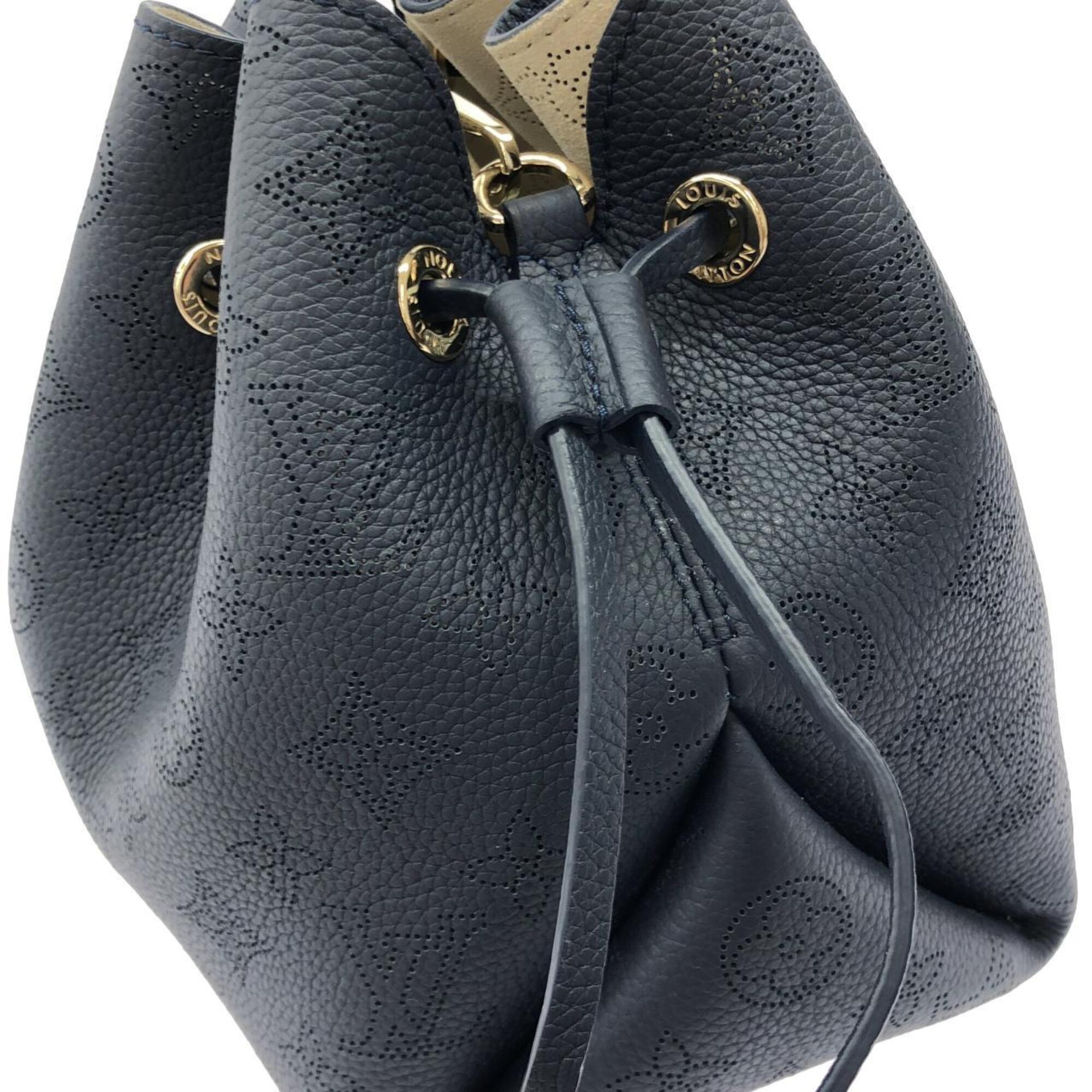 Louis Vuitton Mahina Marine Mahina Leather Shoulder Bag (Pre-Owned)