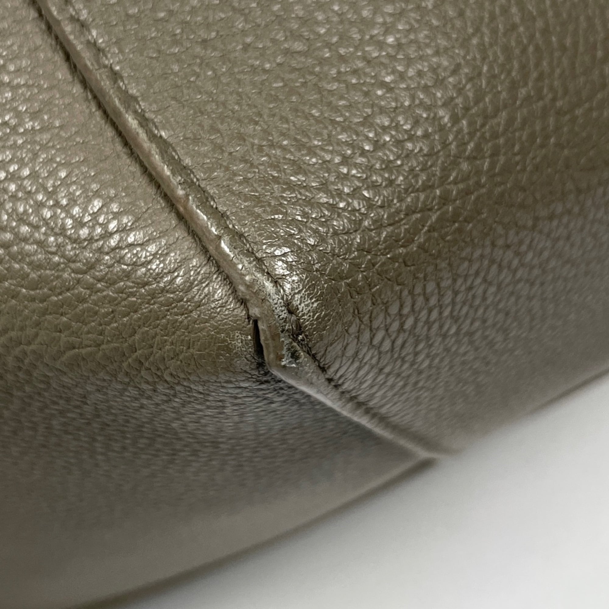Celine Grayish Leather Tote Bag (Pre-Owned)