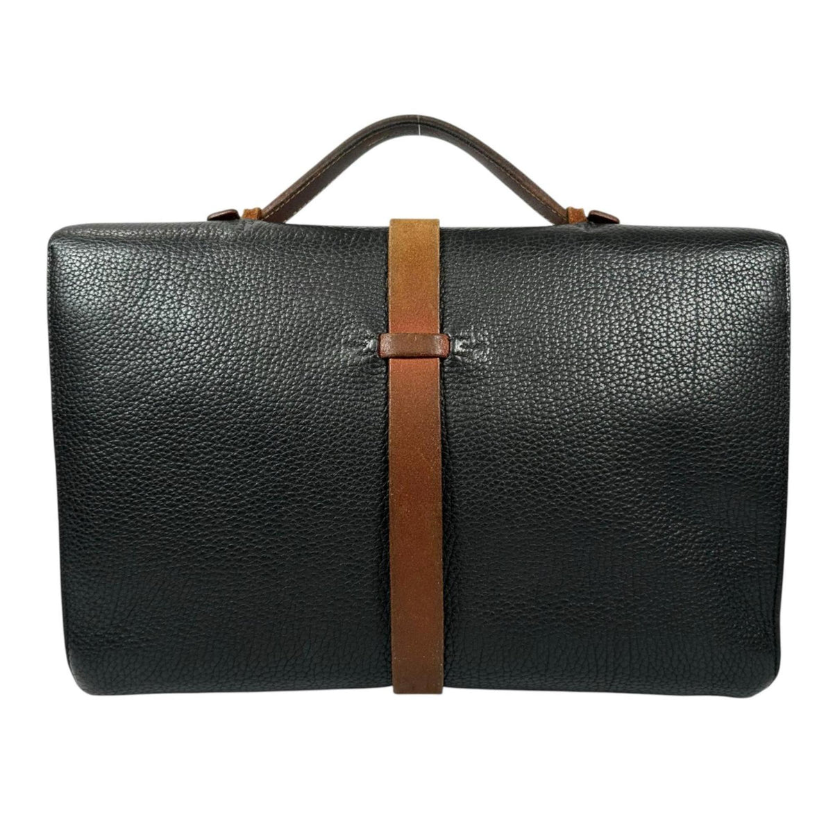 Hermes Black Fjord Leather Document Case (Pre-Owned)
