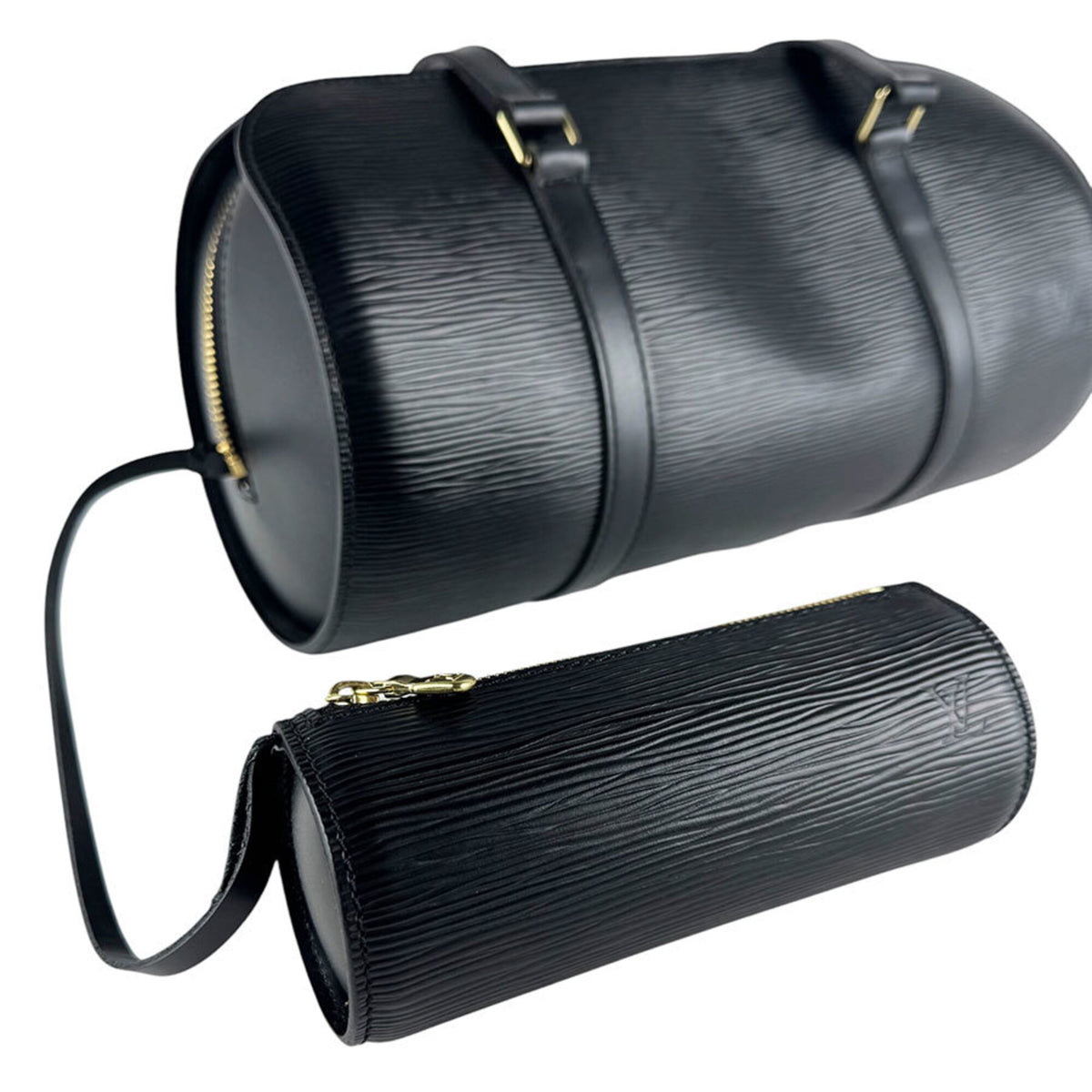 Louis Vuitton Noir Epi Leather Handbag (Pre-Owned)