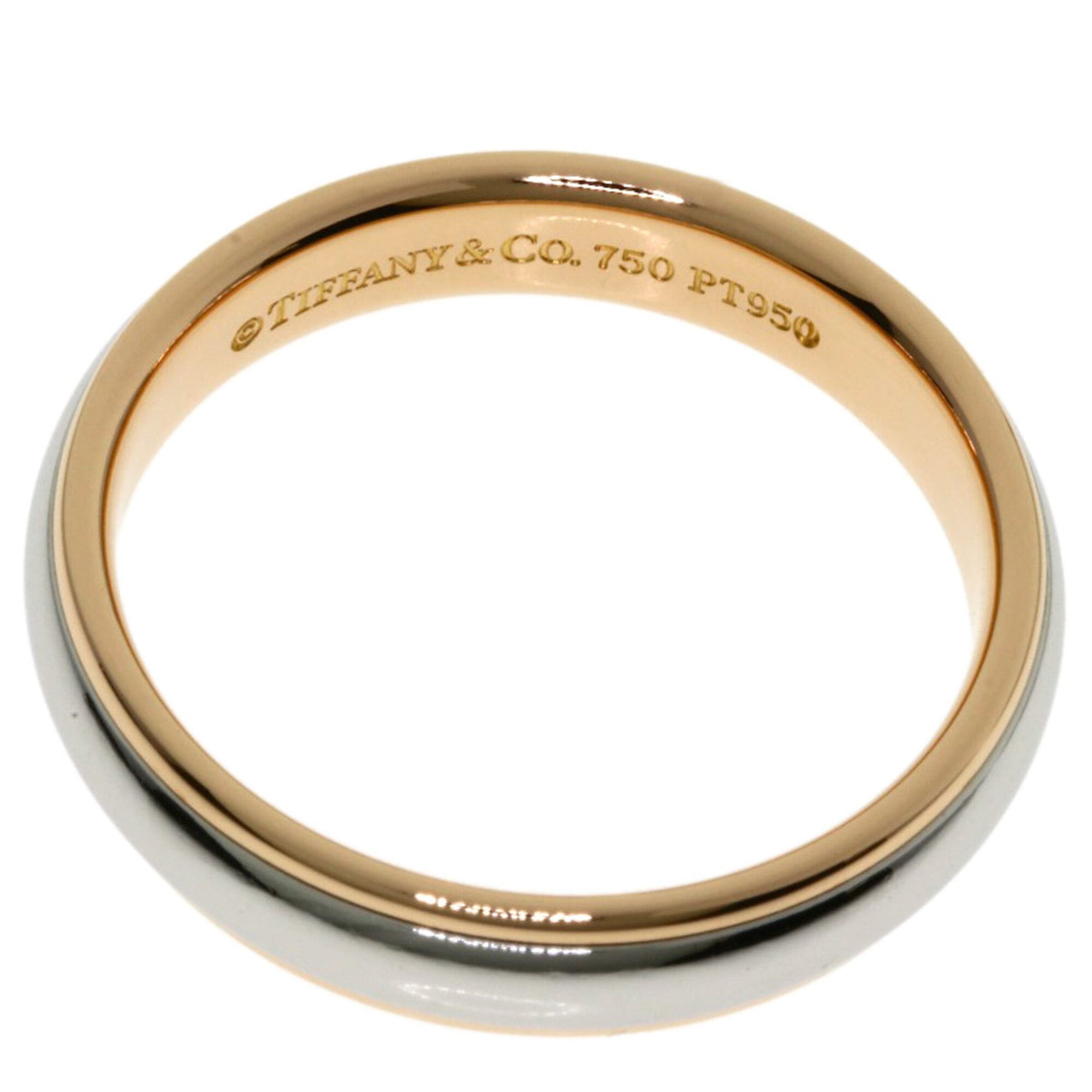 Tiffany Pink Gold (18K) Platinum 950 Band Ring (Pre-Owned)