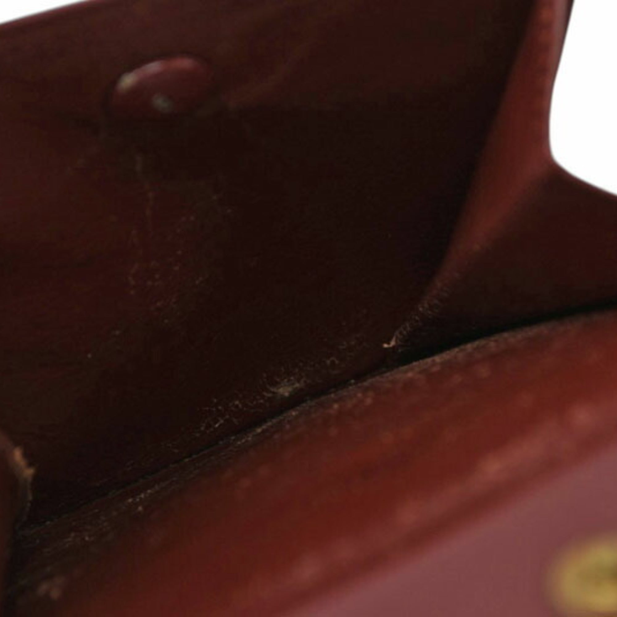 Cartier Bordeaux Leather Wallet (Bi-Fold) (Pre-Owned)