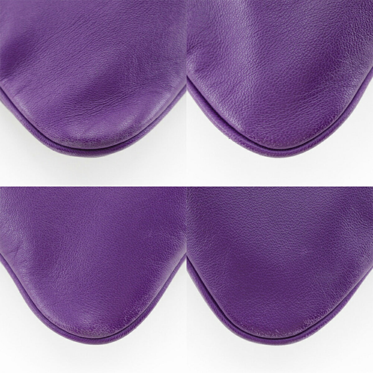 Hermes Purple Swift Leather Shoulder Bag (Pre-Owned)