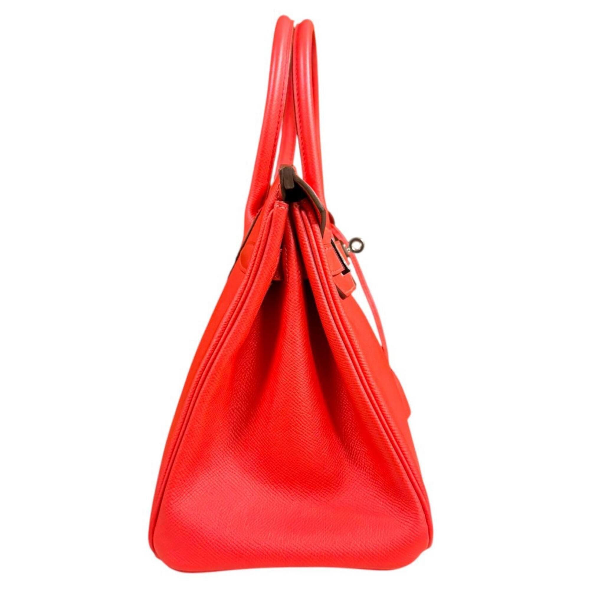 Hermes Pink Epsom Leather Handbag (Pre-Owned)