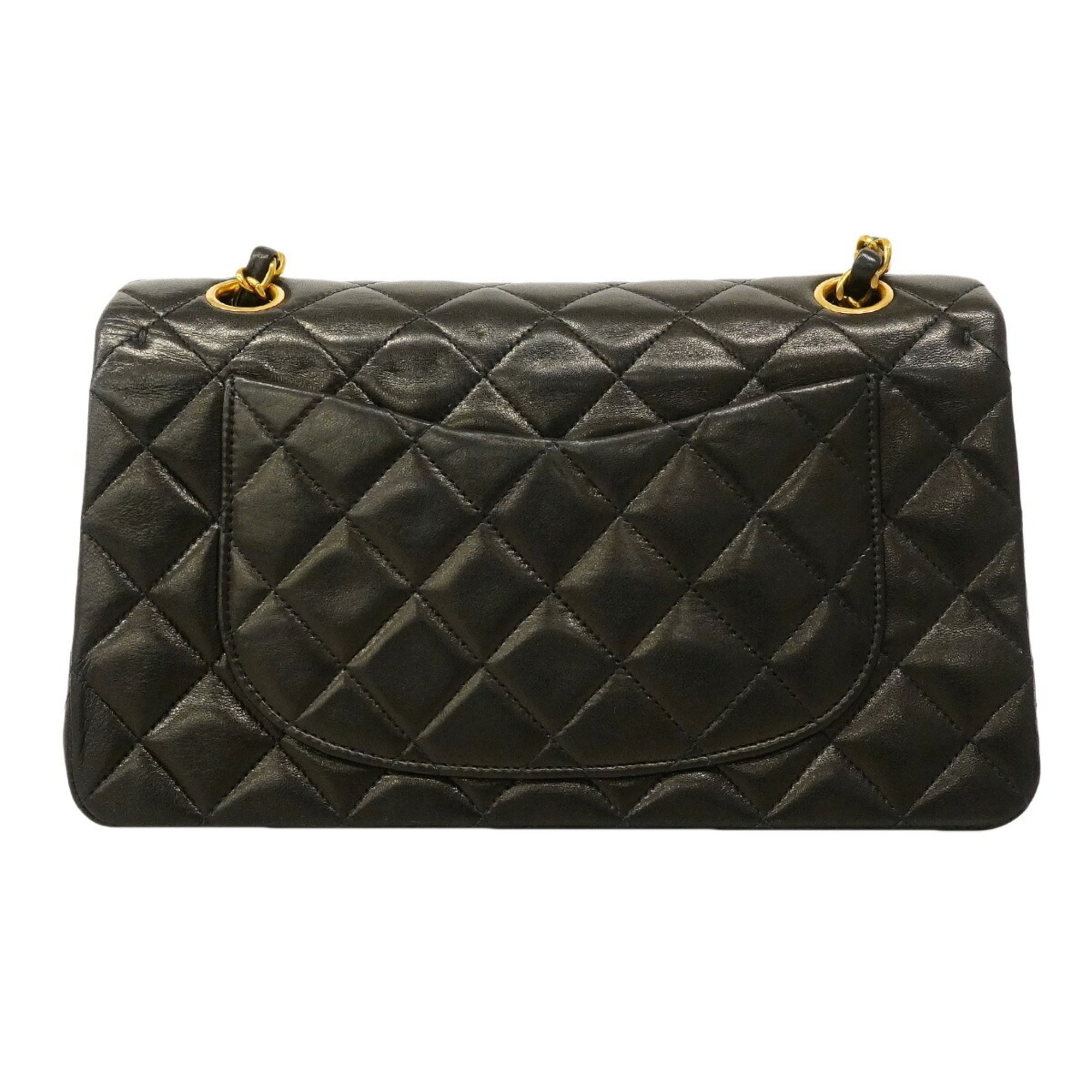 Chanel Black Leather Shoulder Bag (Pre-Owned)
