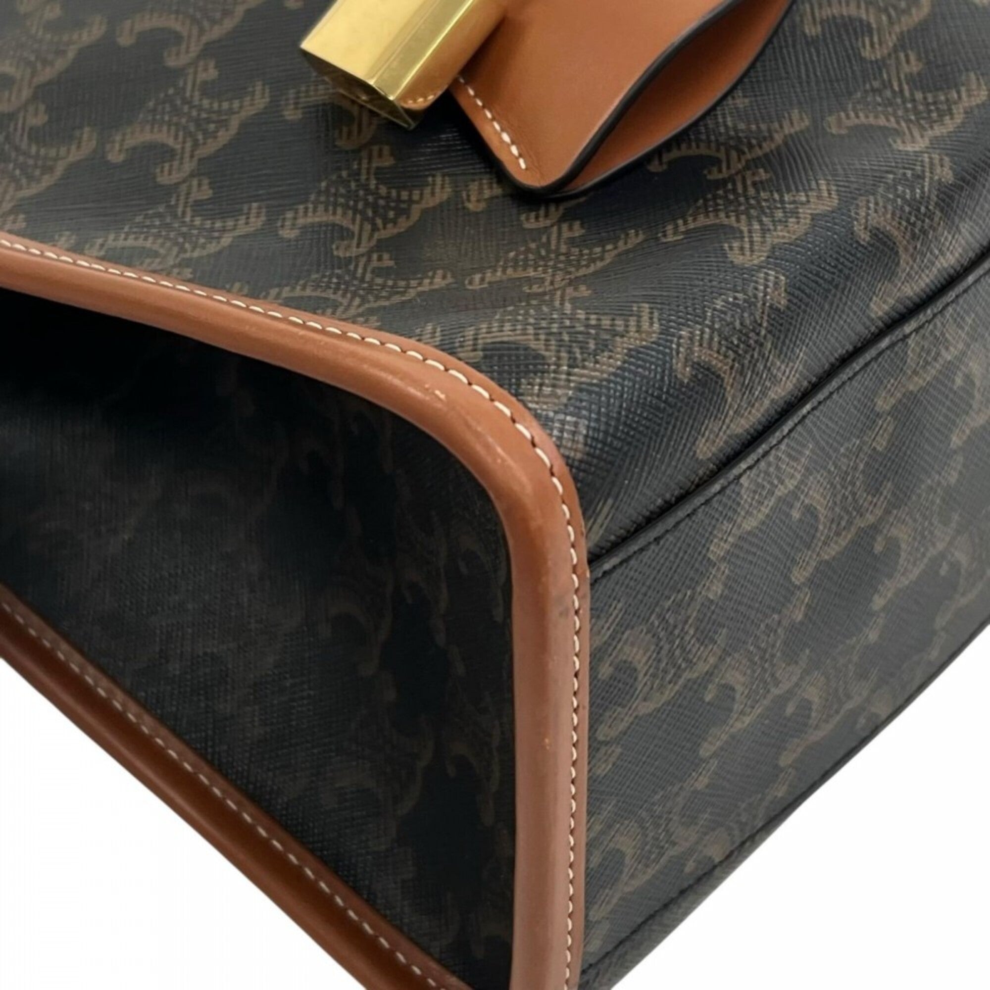 Celine Brown Pvc Leather Tote Bag (Pre-Owned)