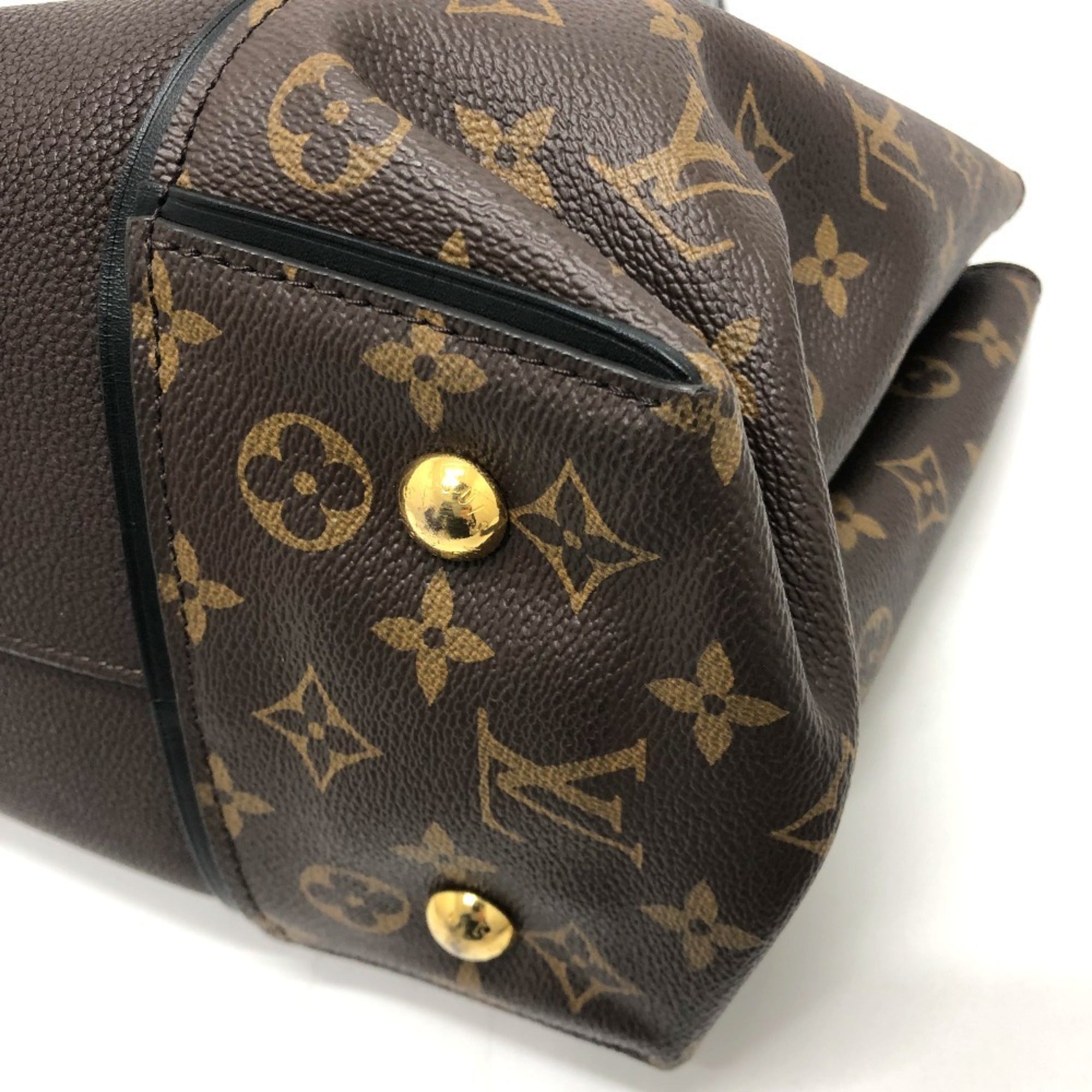 Louis Vuitton Brown Chocolat Monogram Canvas Cuir Ombre Leather Handbag (Pre-Owned)