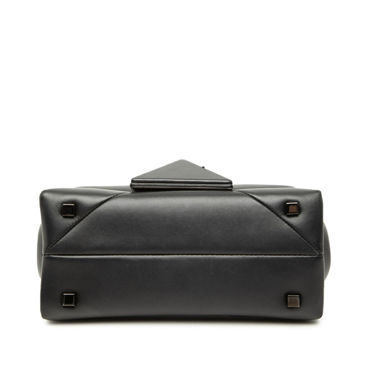 Valentino Black Leather Handbag Shoulder Bag (Pre-Owned)