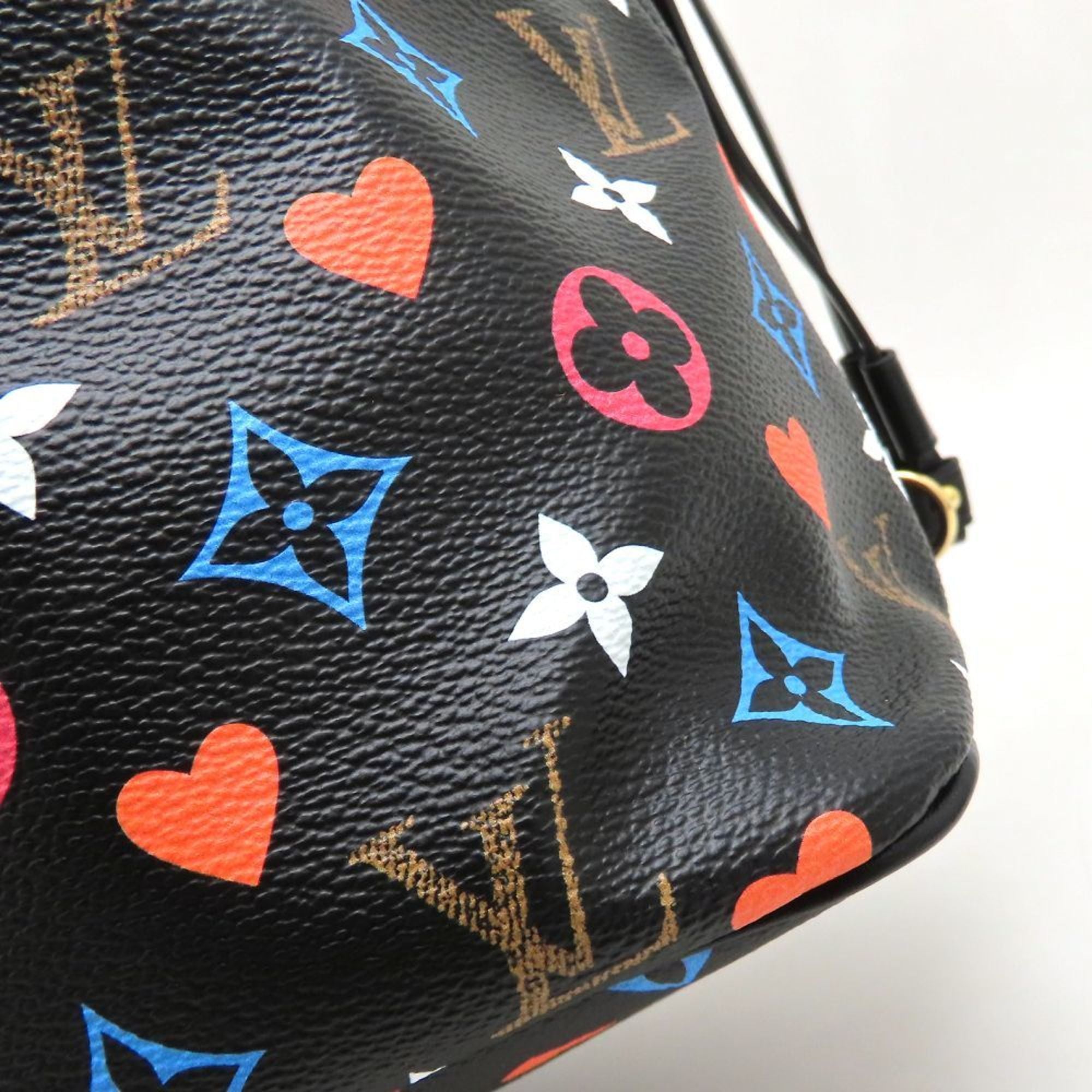 Louis Vuitton Black Monogram Multi-Color Monogram Canvas Leather Tote Bag (Pre-Owned)