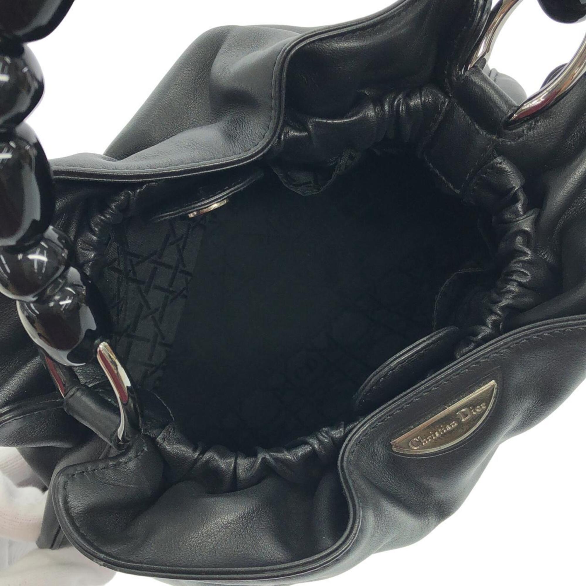 Christian Dior Black Leather Handbag (Pre-Owned)