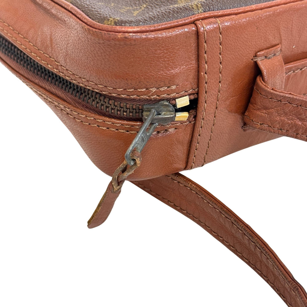 Louis Vuitton Brown Monogram Leather Shoulder Bag (Pre-Owned)