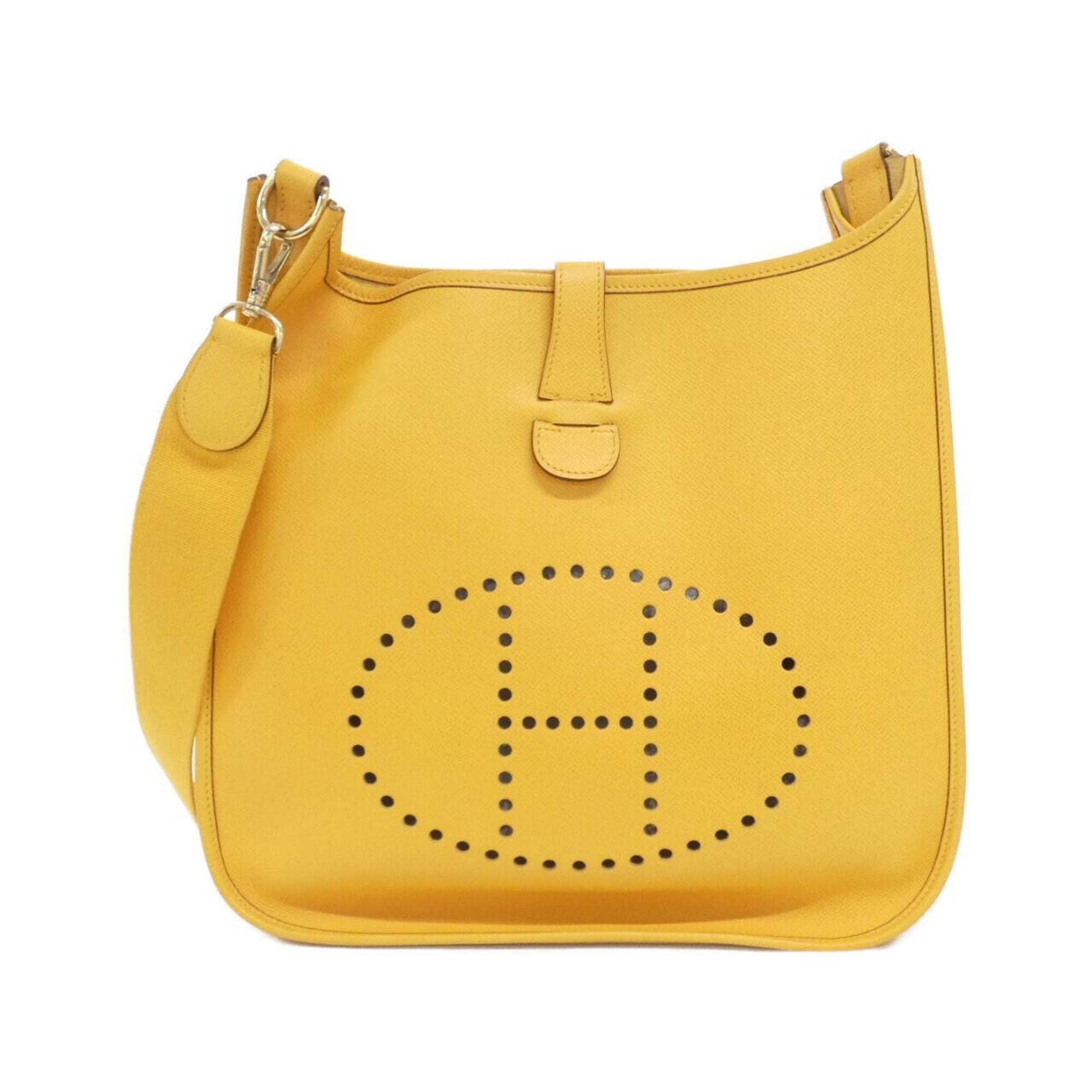 Hermes Jaune Courchevel Leather Shoulder Bag (Pre-Owned)