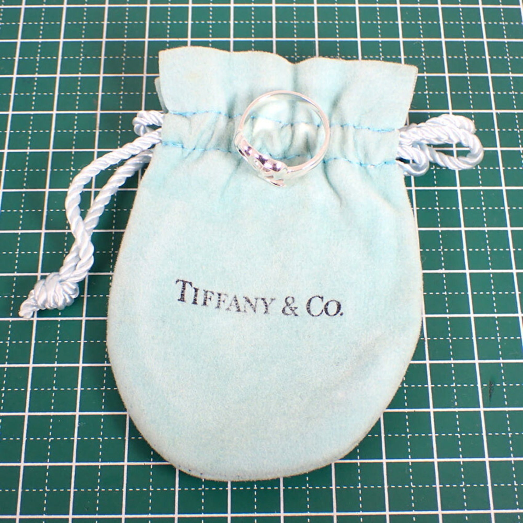 Tiffany Sterling Silver 925 Band Ring (Pre-Owned)