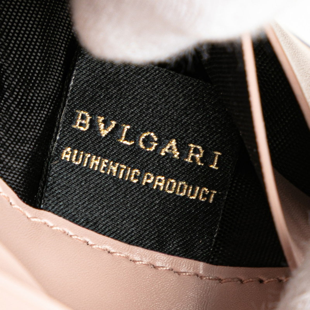 Bvlgari Pink Leather Wallet (Tri-Fold) (Pre-Owned)