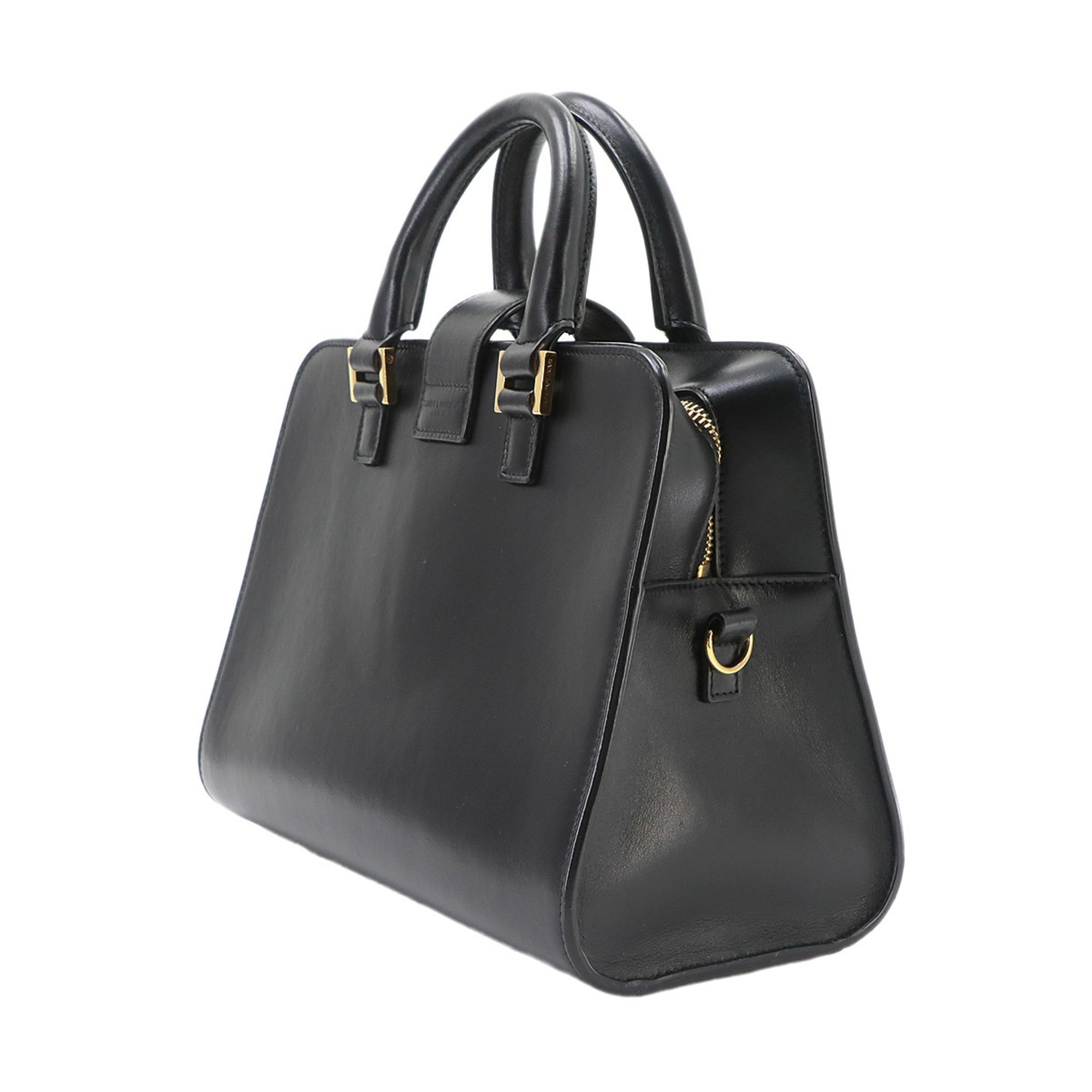 Saint Laurent Black Leather Handbag (Pre-Owned)