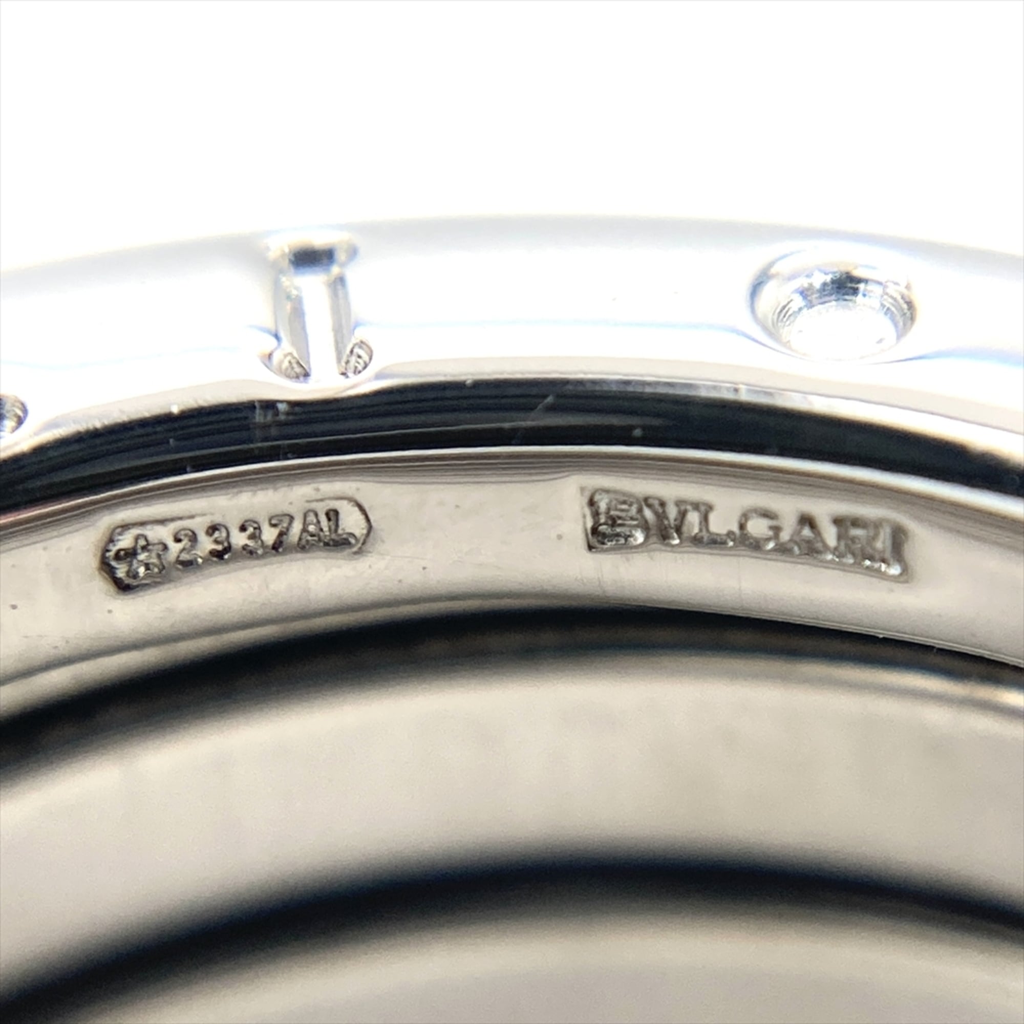 Bvlgari White White Gold Band Ring (Pre-Owned)