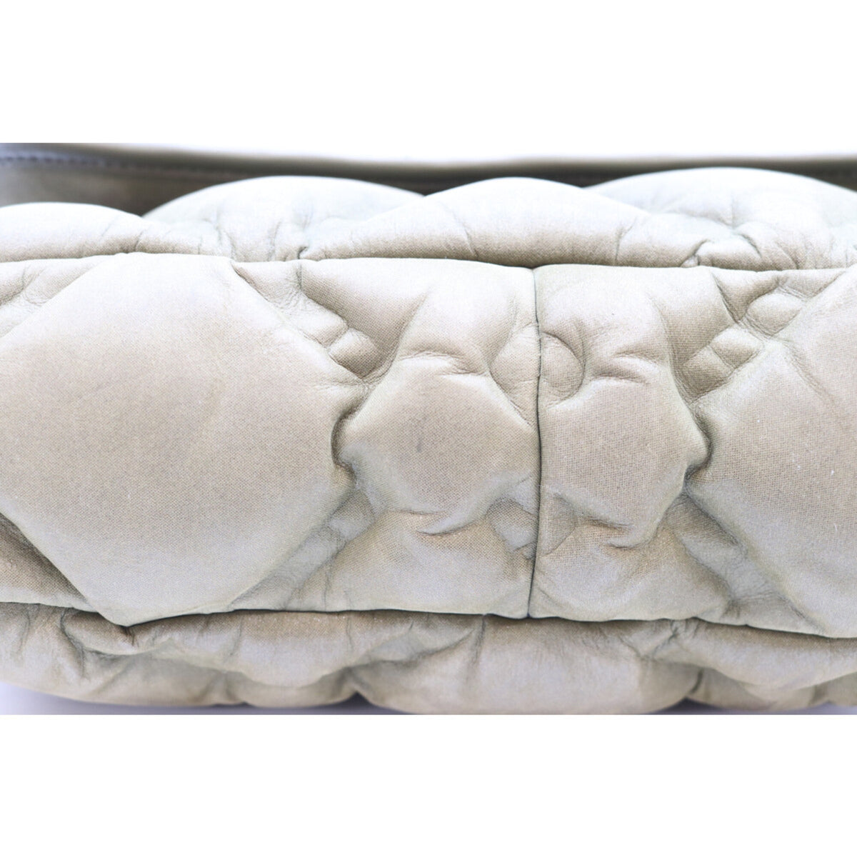 Chanel Khaki Leather Shoulder Bag (Pre-Owned)