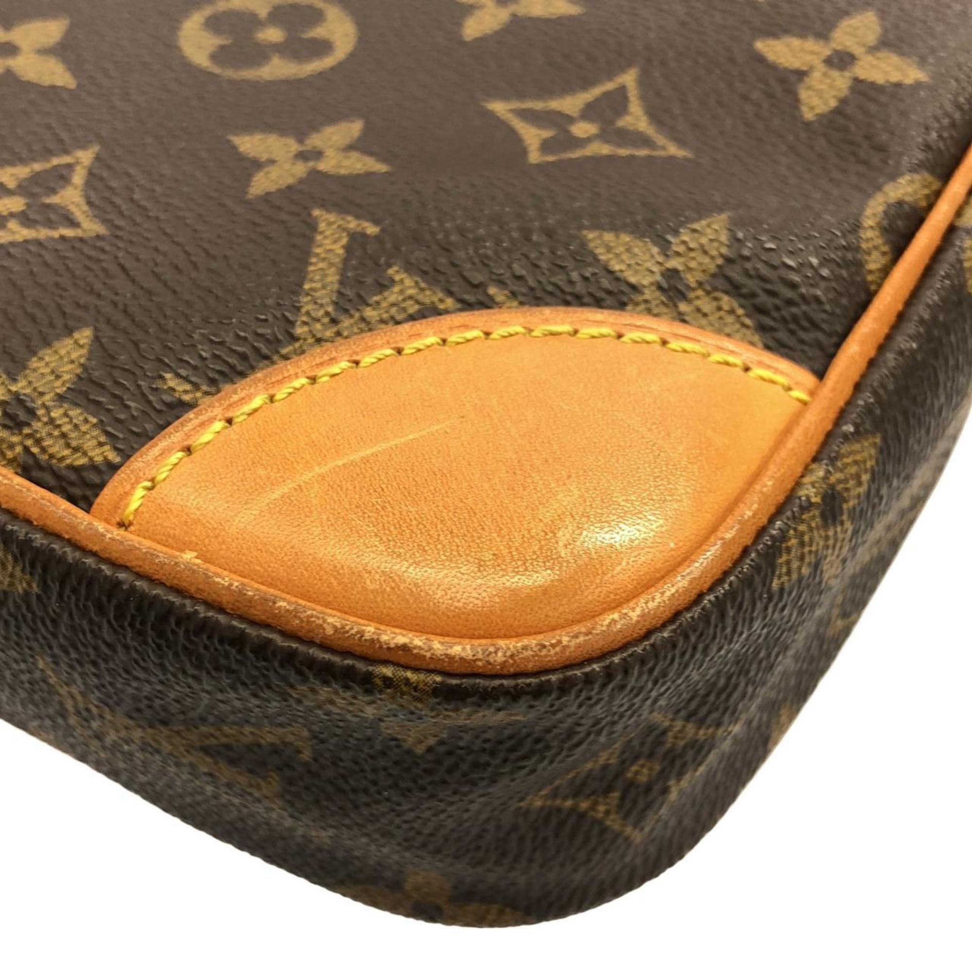 Louis Vuitton Marron Coated Canvas Shoulder Bag (Pre-Owned)