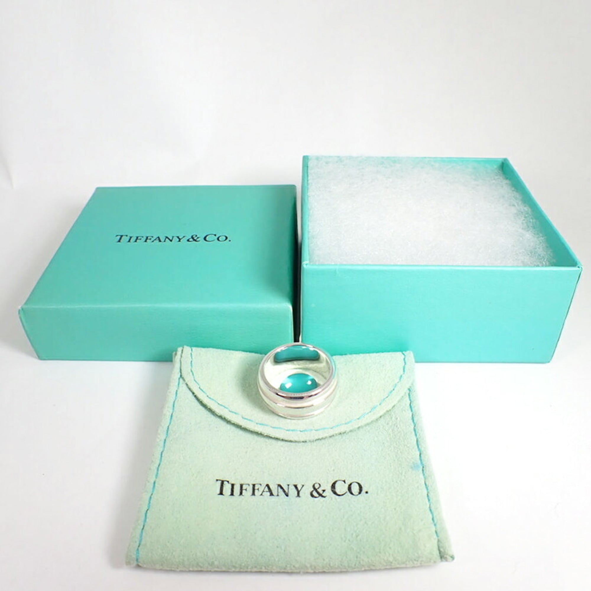 Tiffany Sterling Silver 925 Band Ring (Pre-Owned)