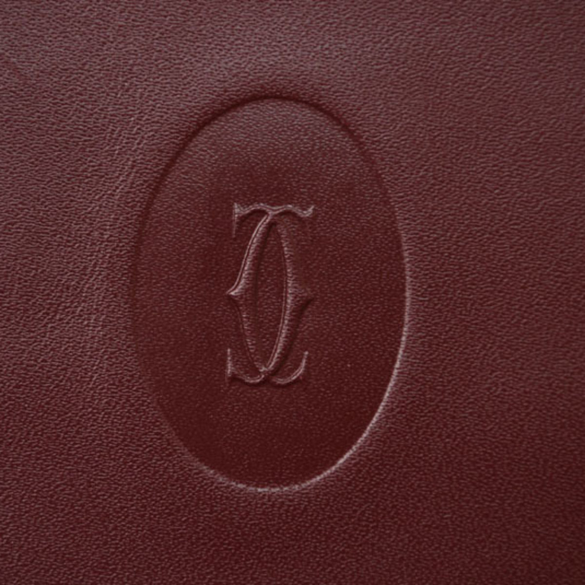 Cartier Must Bordeaux Leather Long Wallet (Bi-Fold) (Pre-Owned)