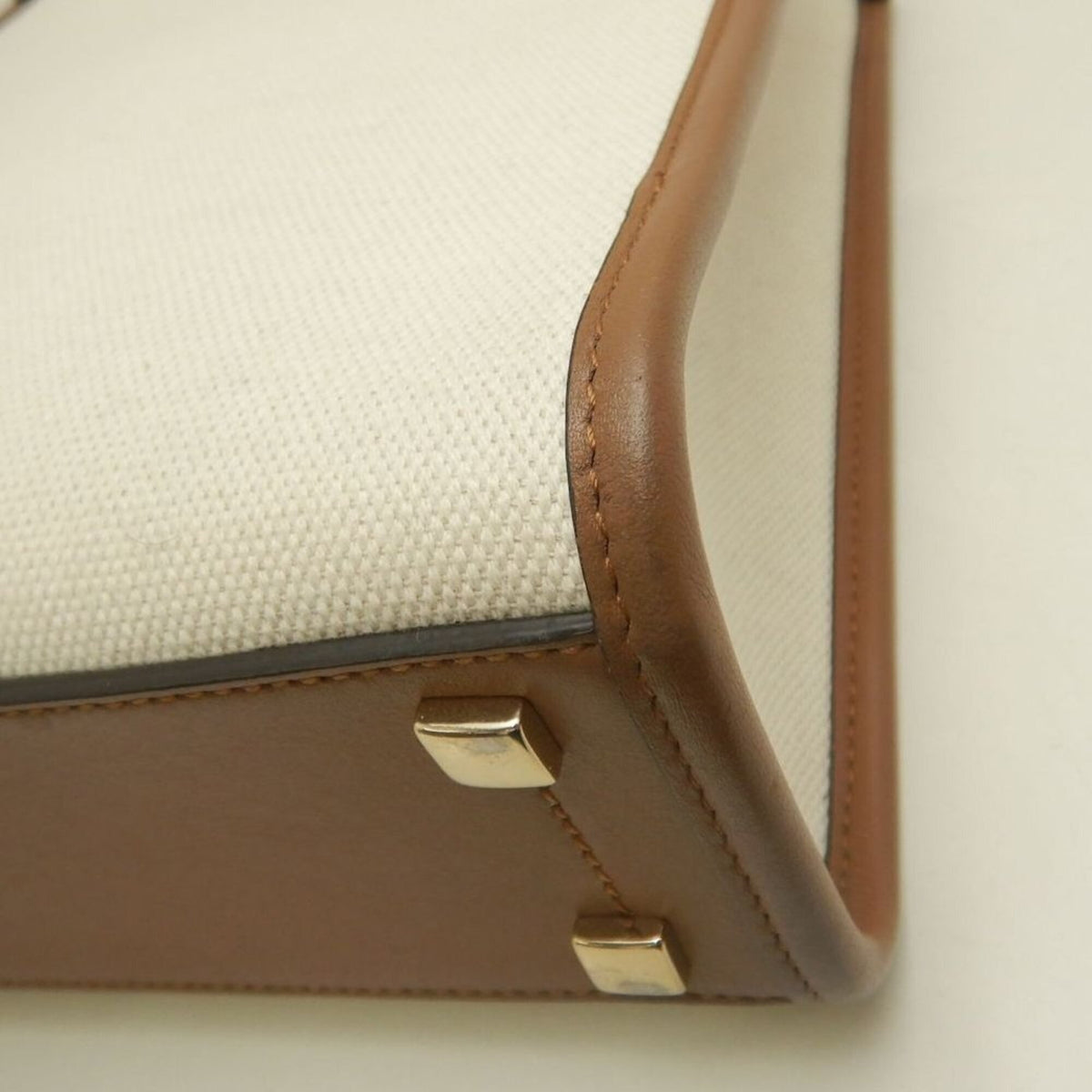 Jimmy Choo Brown Canvas Tote Bag (Pre-Owned)