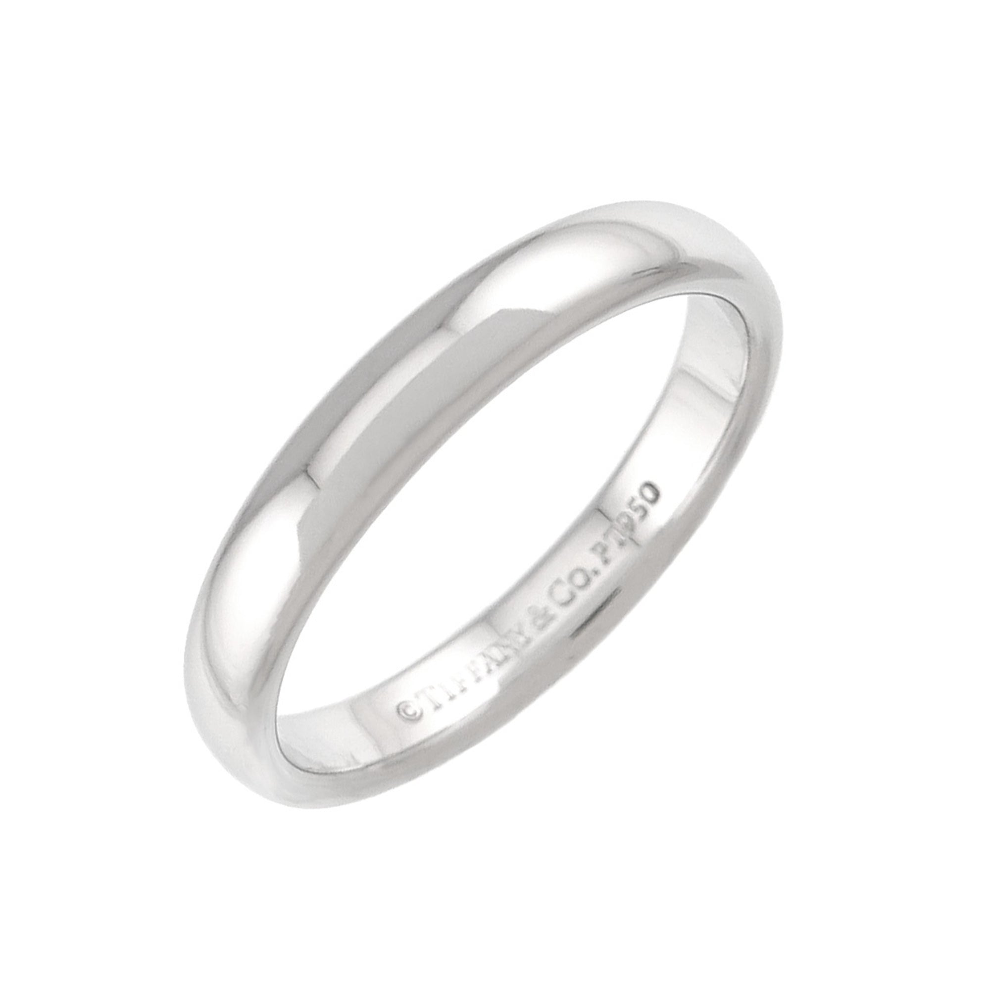 Tiffany Platinum 950 Band Ring (Pre-Owned)