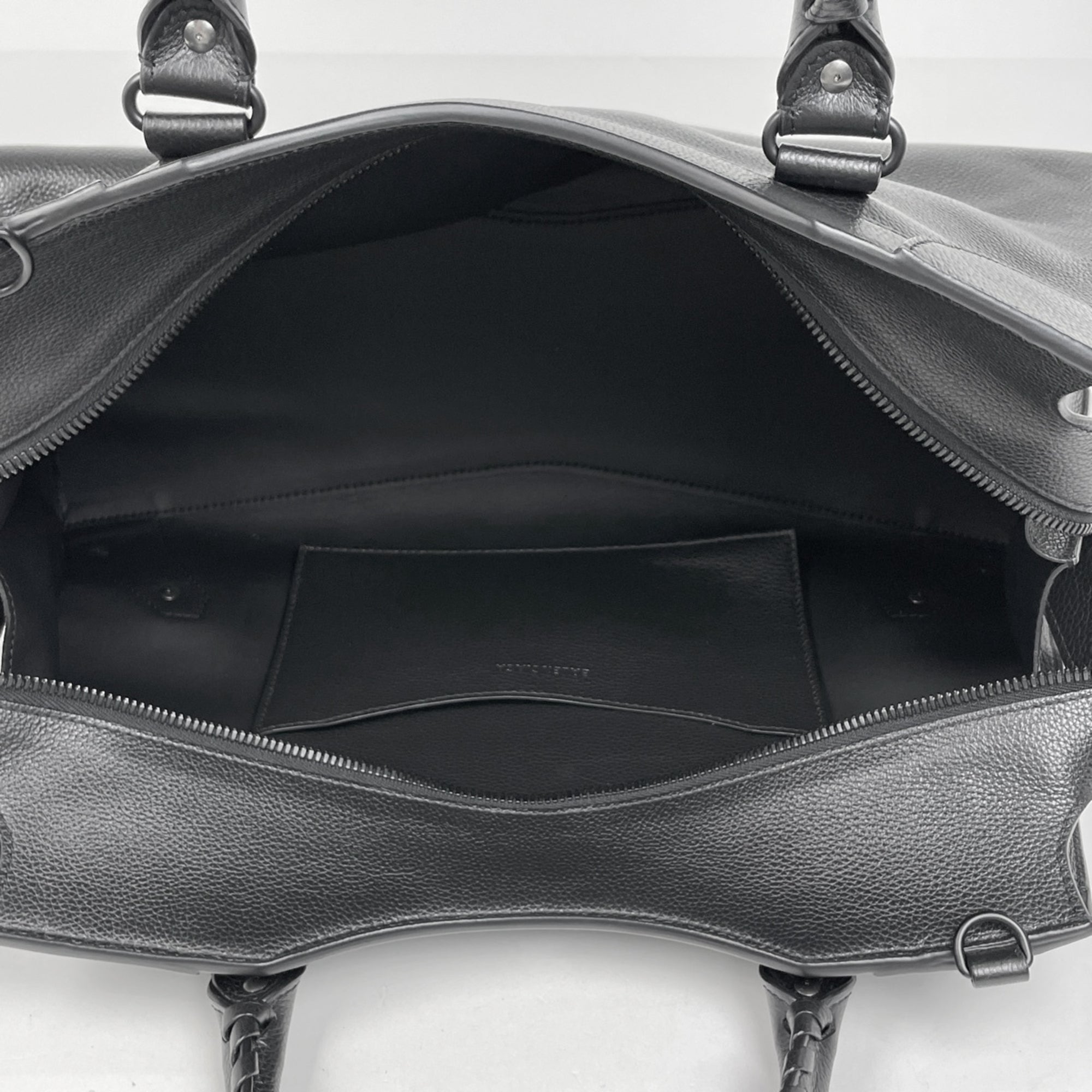 Balenciaga Black Leather Handbag Shoulder Bag (Pre-Owned)