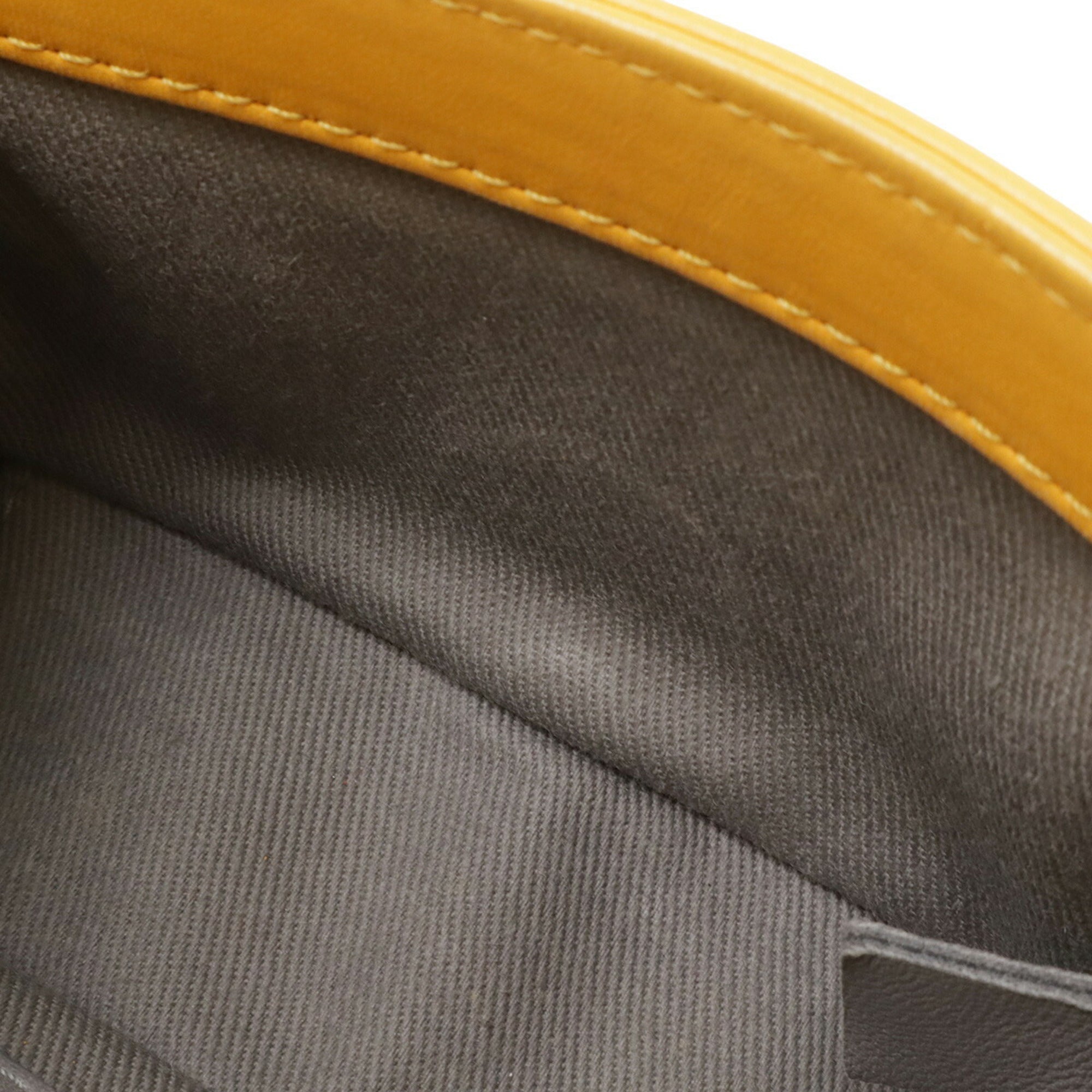 Chanel Matelasse Yellow Velvet Pochette Shoulder Bag (Pre-Owned)