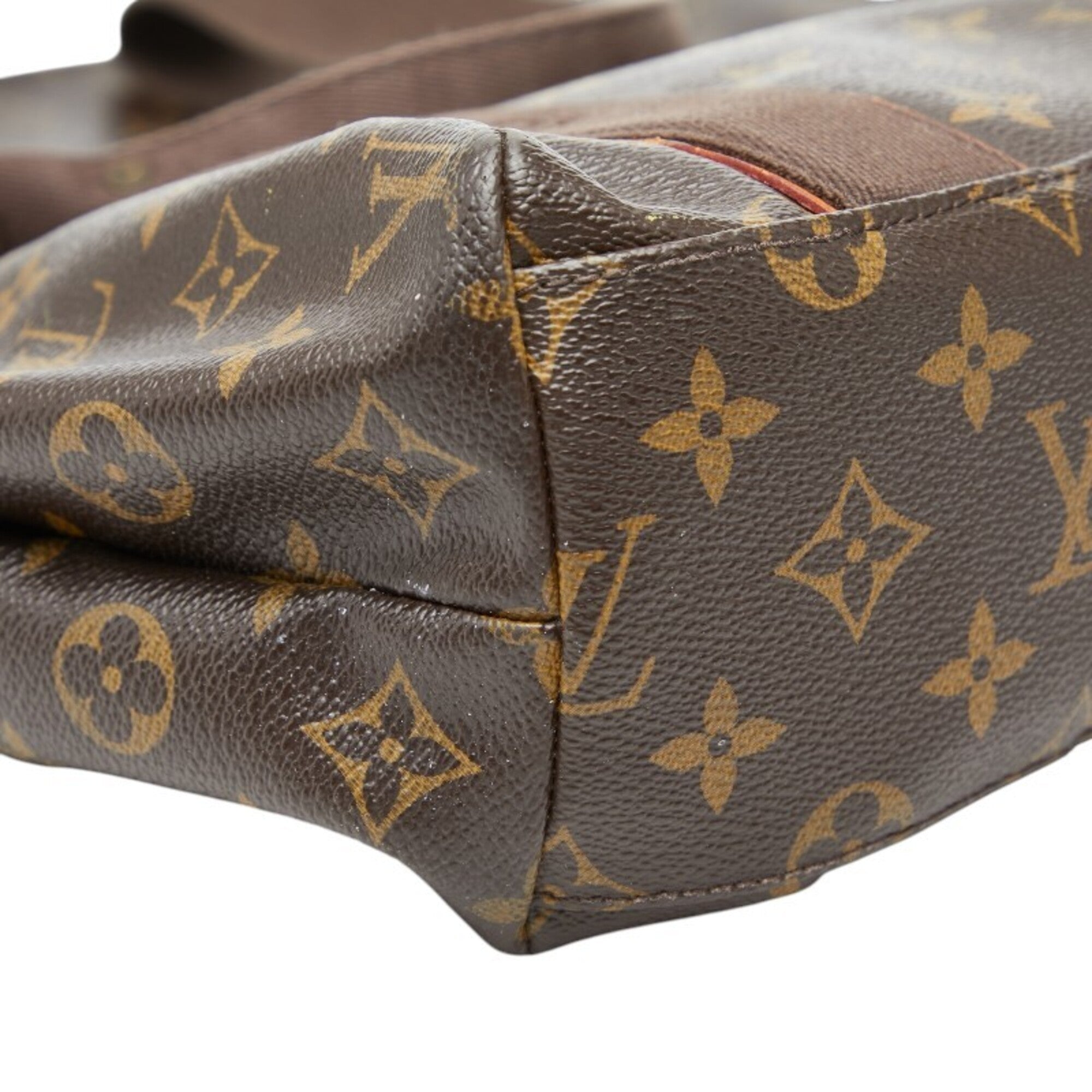 Louis Vuitton Brown Pvc Canvas Shoulder Bag Tote Bag (Pre-Owned)